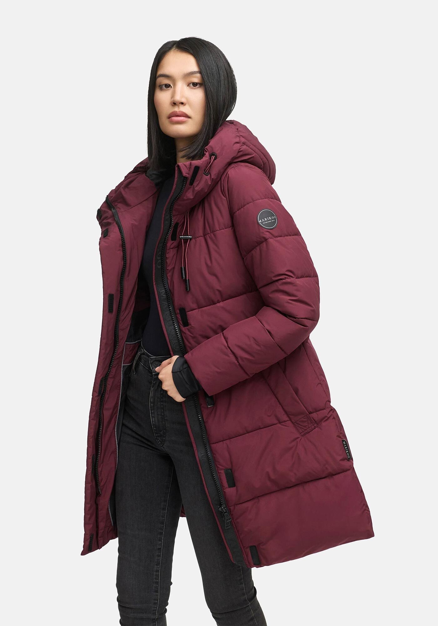 Marikoo Winterjacke "Kaituu XVI" mit großer Kapuze günstig online kaufen