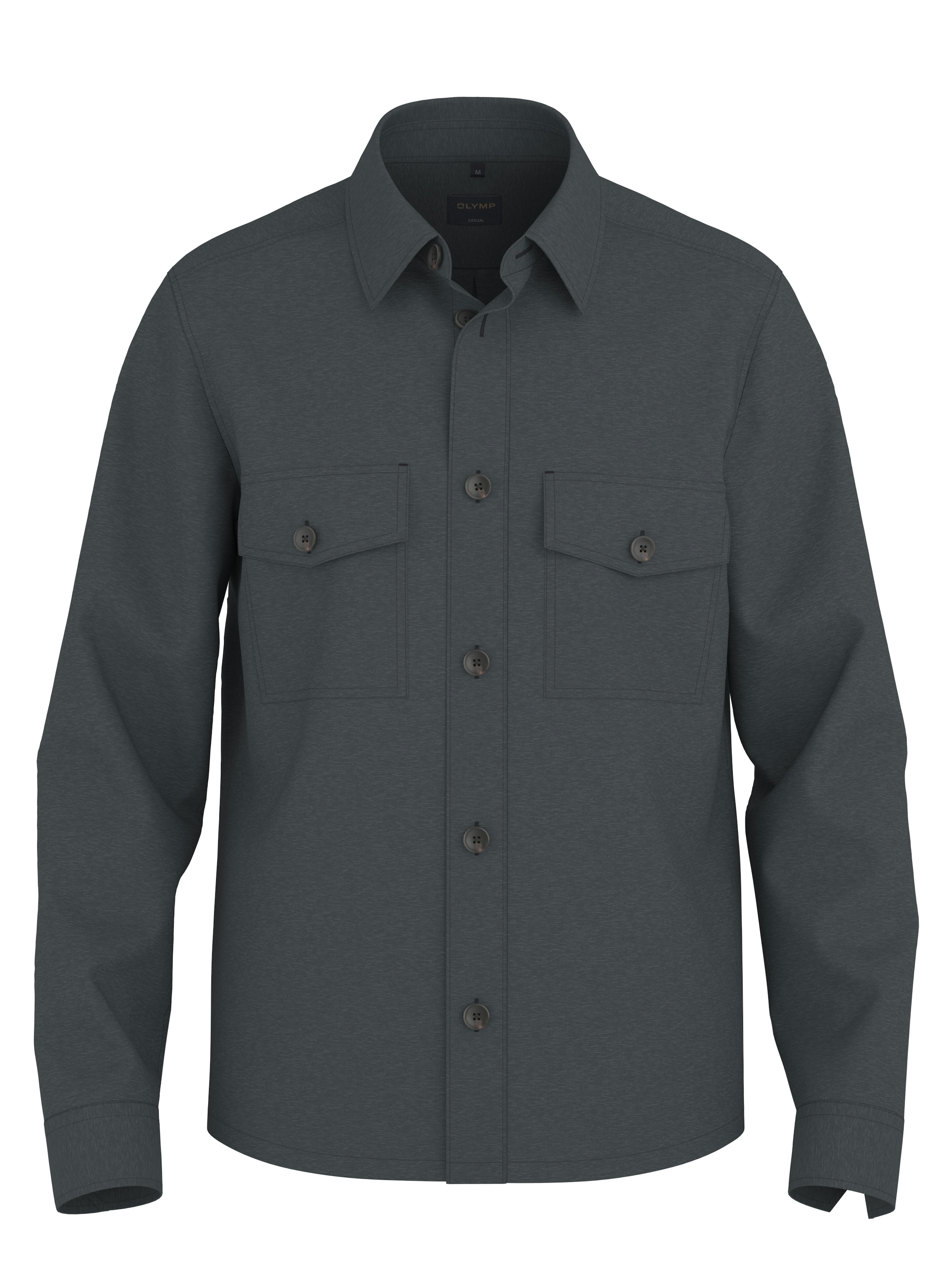 OLYMP Hemdjacke Overshirt, Leinen, Modern Fit, Kentkragen günstig online kaufen