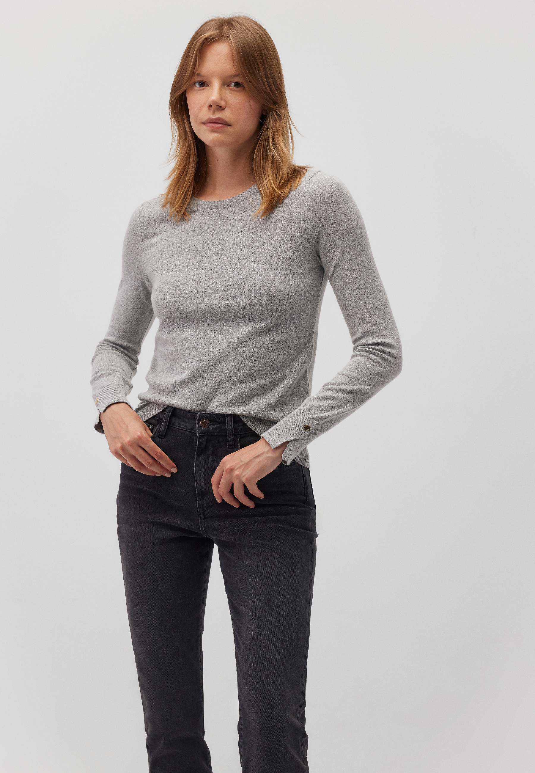 Mavi Strickpullover »CREW NECK BASIC SWEATER«, Pullover Feinstrick