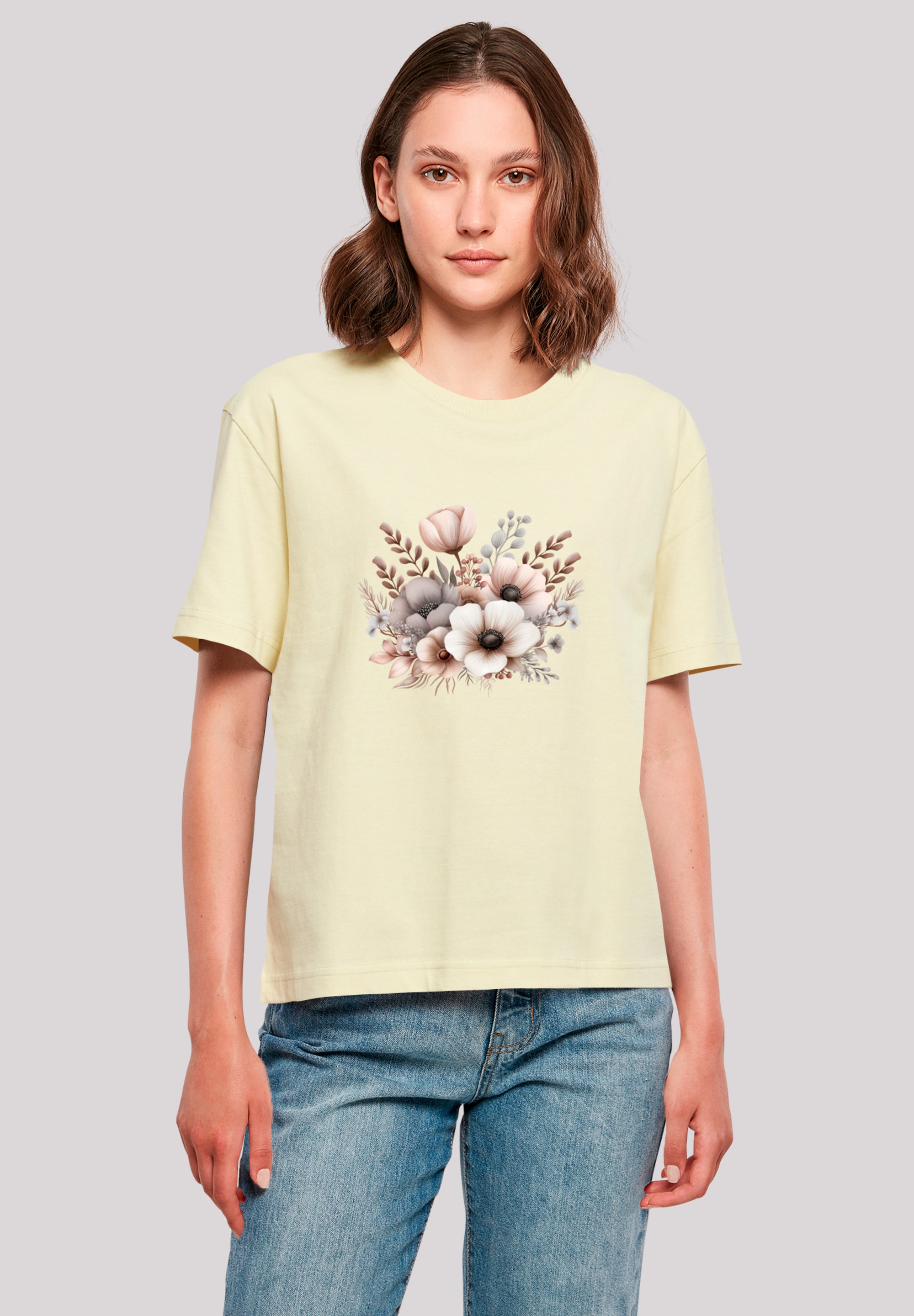 F4NT4STIC T-Shirt "Blumenstrauß Boho", Premium Qualität günstig online kaufen