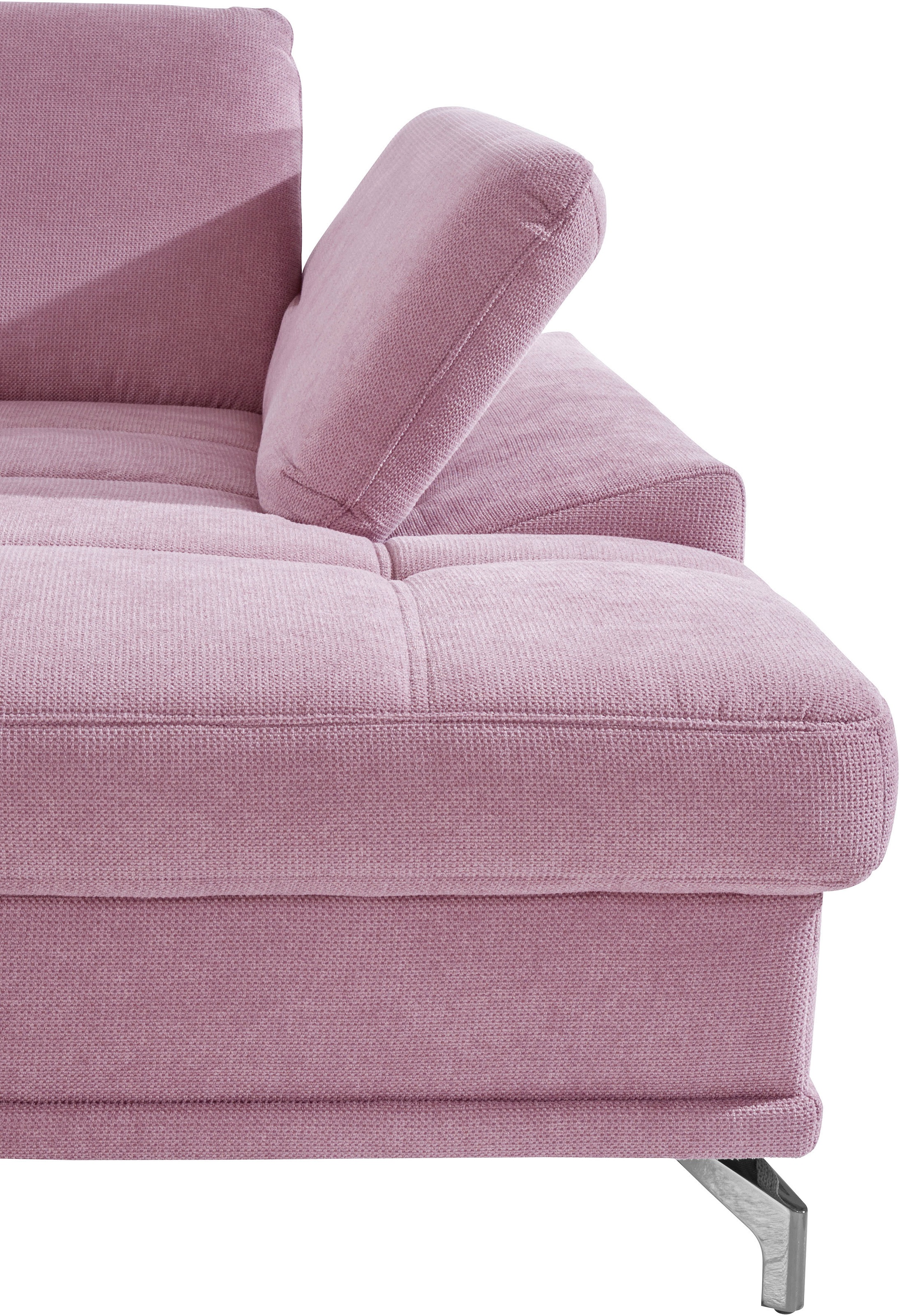 Places of Style Wohnlandschaft »Costello U-Form, mit Sitztiefenverstellung, Armteilverstellung und«, 3 Nierenkissen, optional Bettfunktion und Bettkasten