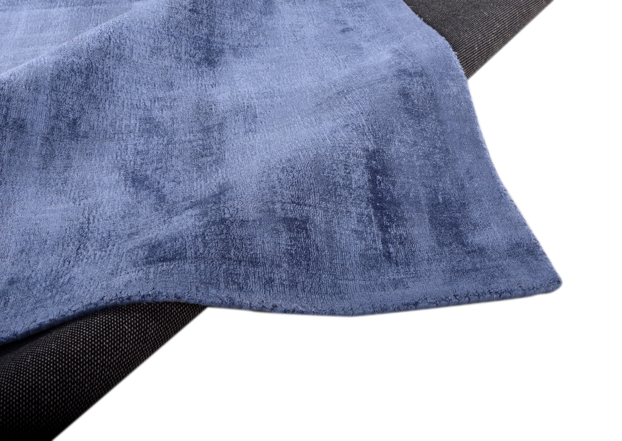 TOM TAILOR HOME Teppich »Shine uni«, rechteckig, 8 mm Höhe, Handweb Teppich, 100% Viskose, handgewebt, mit elegantem Schimmer