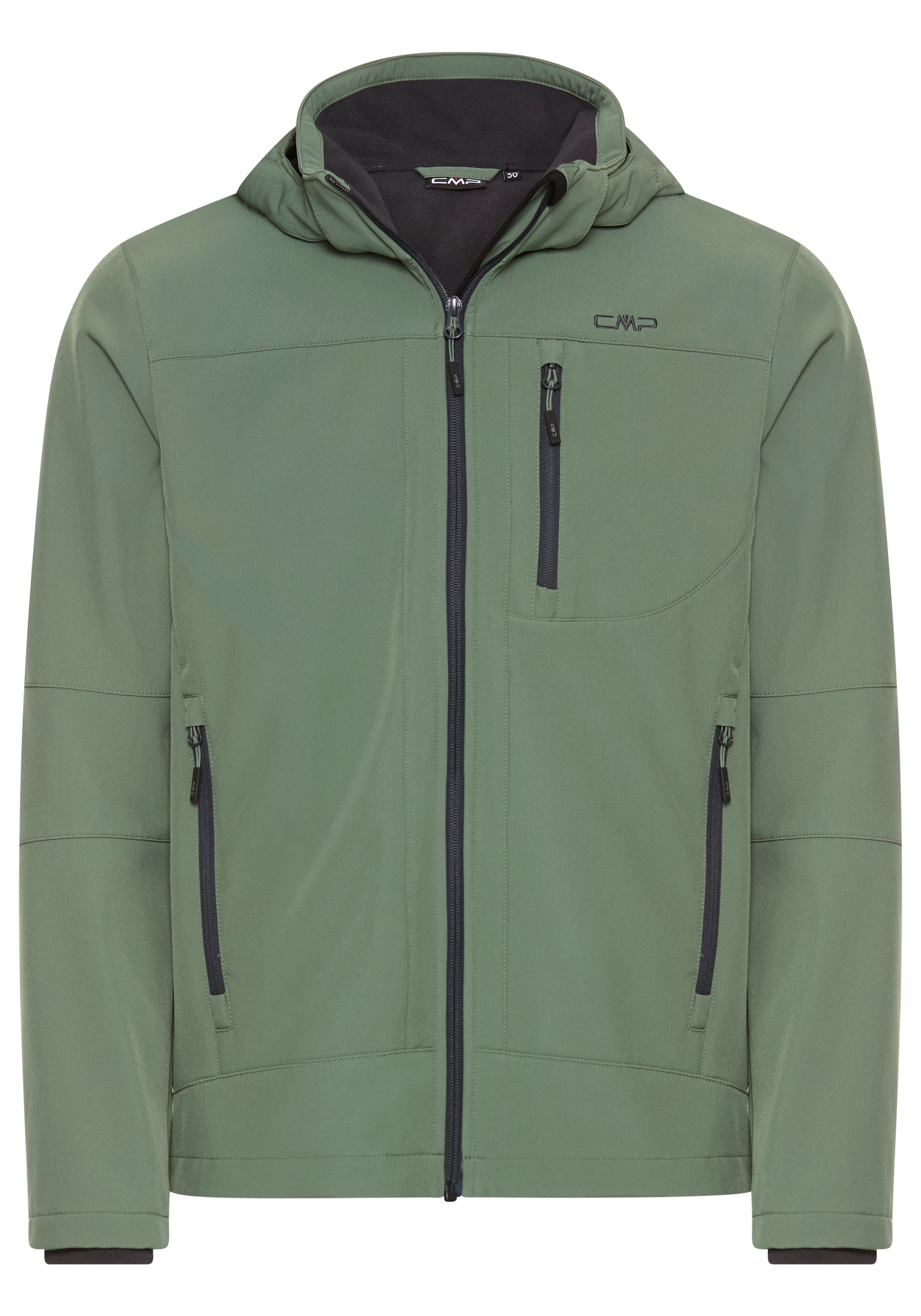 CMP Softshelljacke, (1 St.), mit Kapuze, Wasserabweisend & Winddicht & Atmungsaktiv