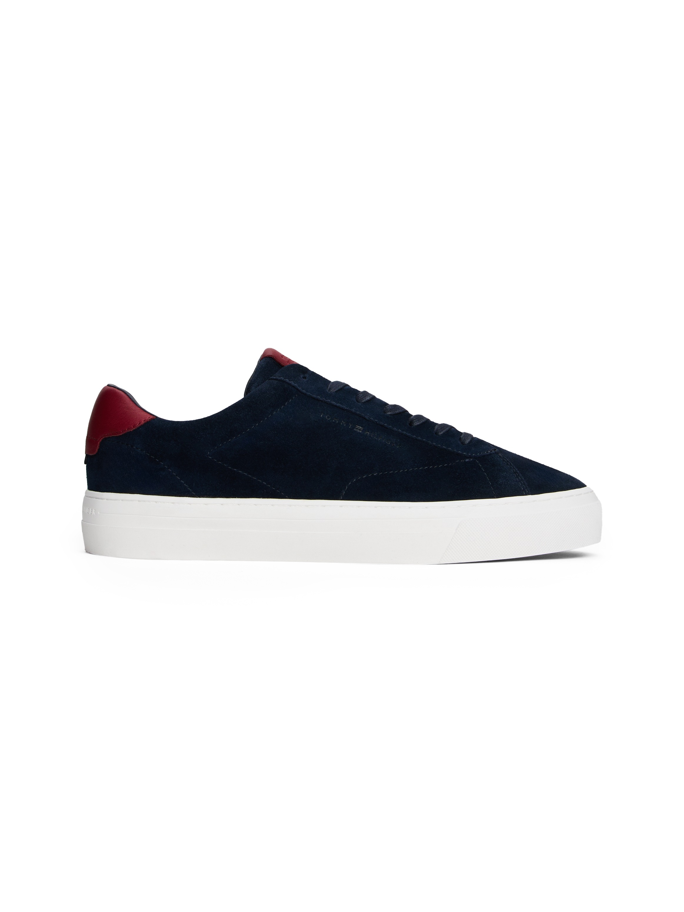 Tommy Hilfiger Sneaker »PREMIUM DRESS CUPSOLE SUEDE«, Freizeitschuh, Halbschuh, Schnürer mit seitlicher Logoprägung