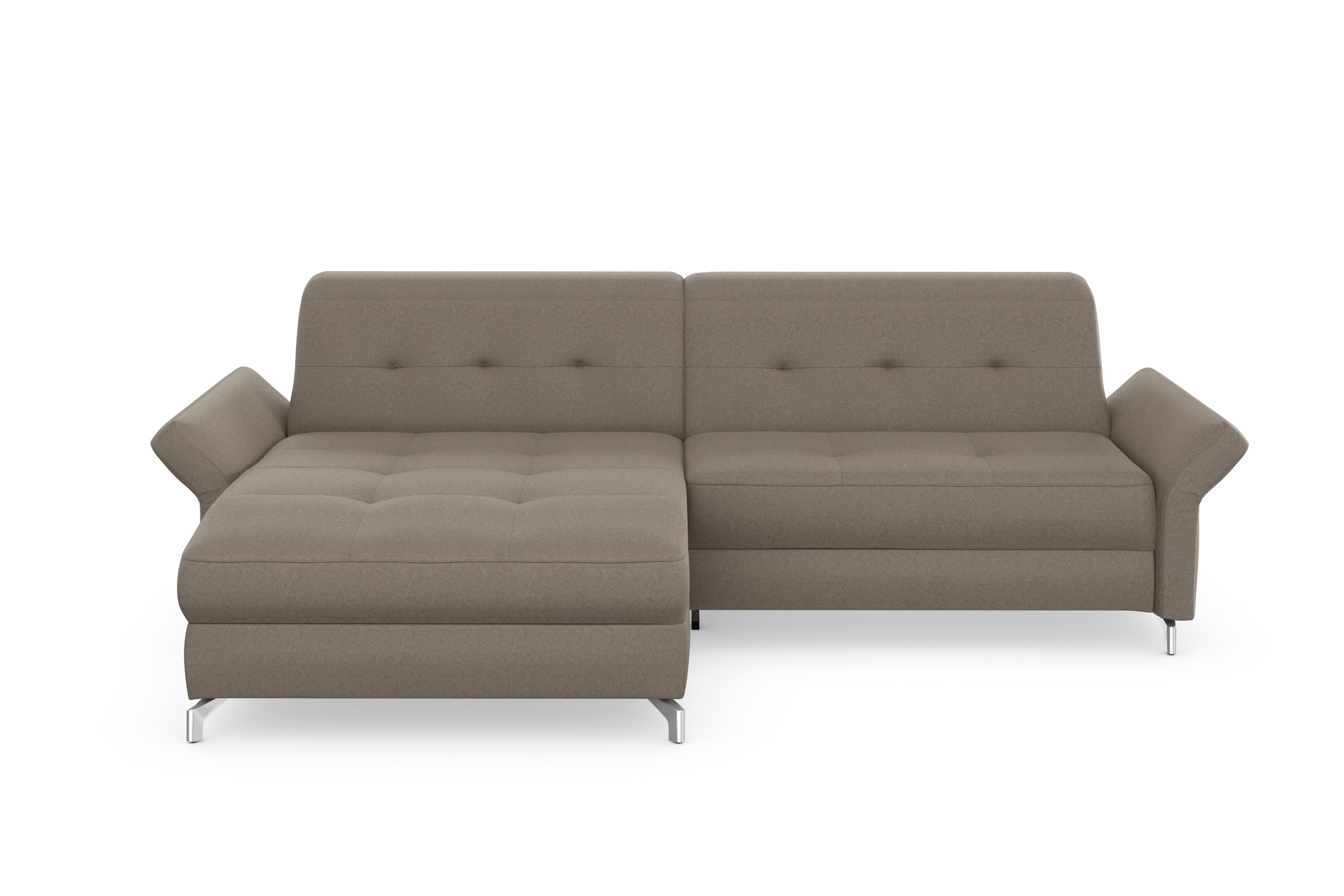 Home affaire Ecksofa "Maredo L-Form" Federkern, wahlweise auch mit Kopfteil günstig online kaufen