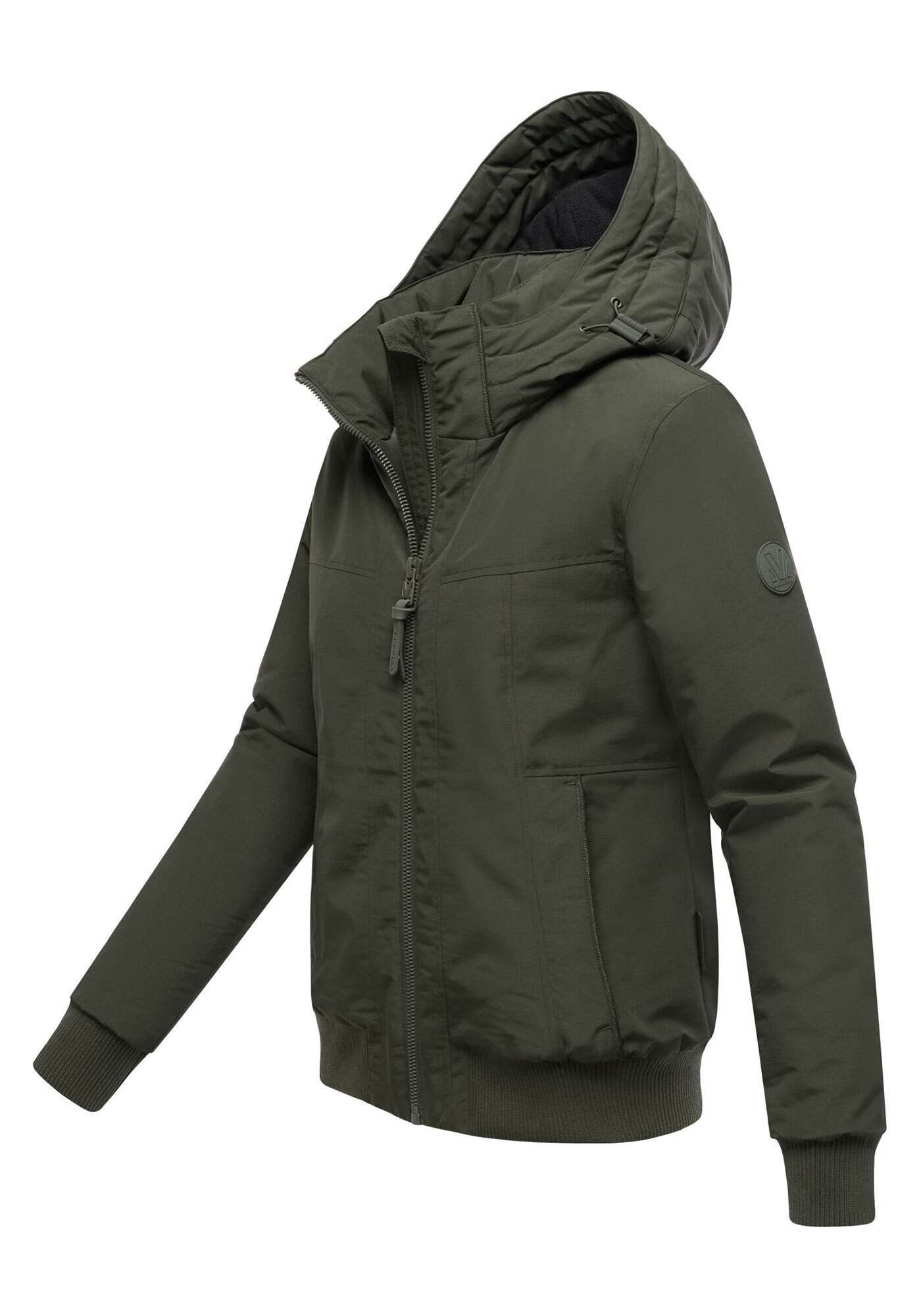 Marikoo Winterjacke »Mooni 16«, Gefütterte Winterjacke mit Kapuze und Kordelzug