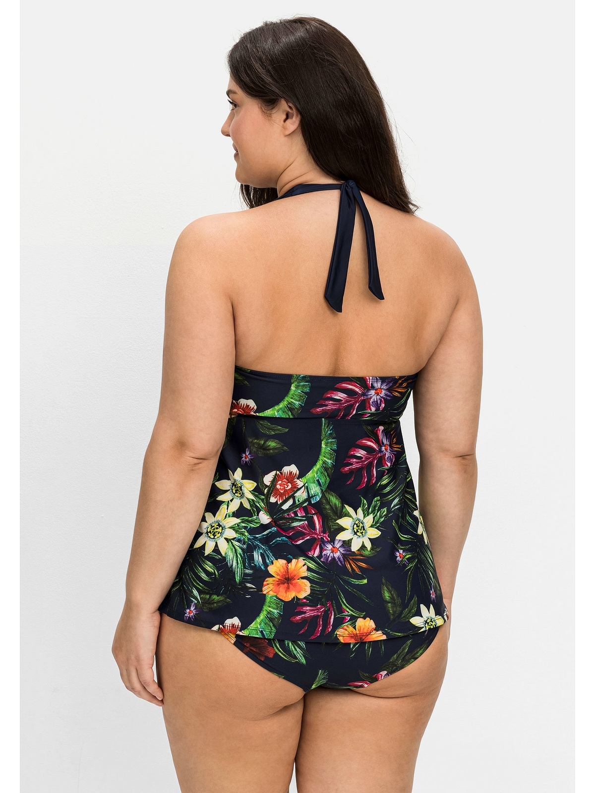 sheego by Joe Browns Tankini-Top »Große Größen«, mit Blumenprint und Neckholderträgern