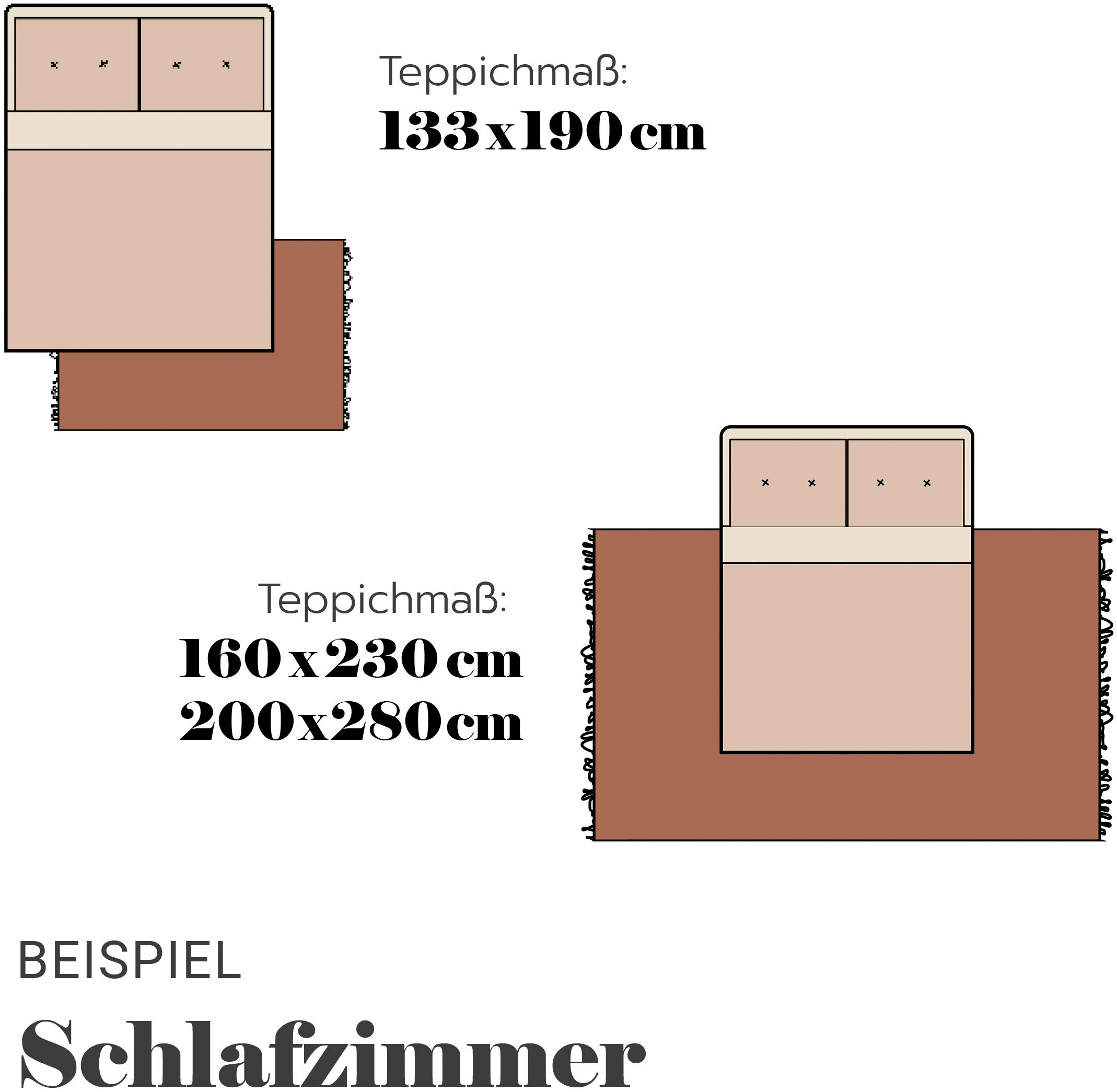 ASTRA Teppich »Sam 250«, rechteckig, 8 mm Höhe, weicher Kurzflor, Wohnzimmer, Schlafzimmer
