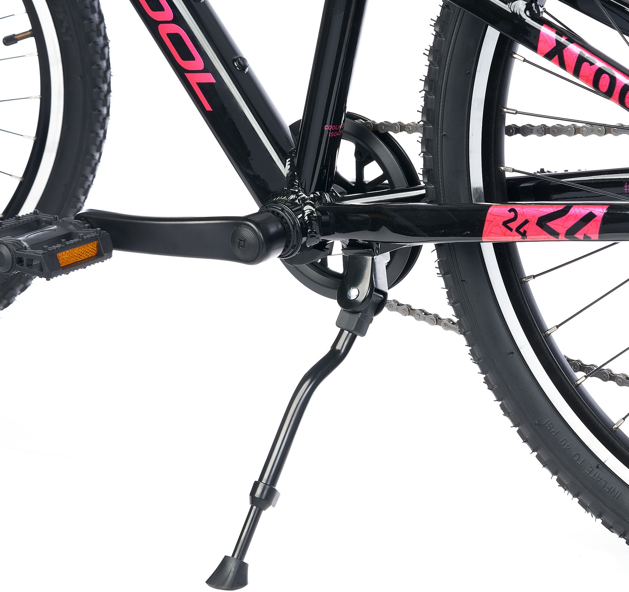 S’COOL Jugendfahrrad »S'COOL Xroc Pro 24-K7 Oxid/Pink« 7 Gang Shimano Kettenschaltung