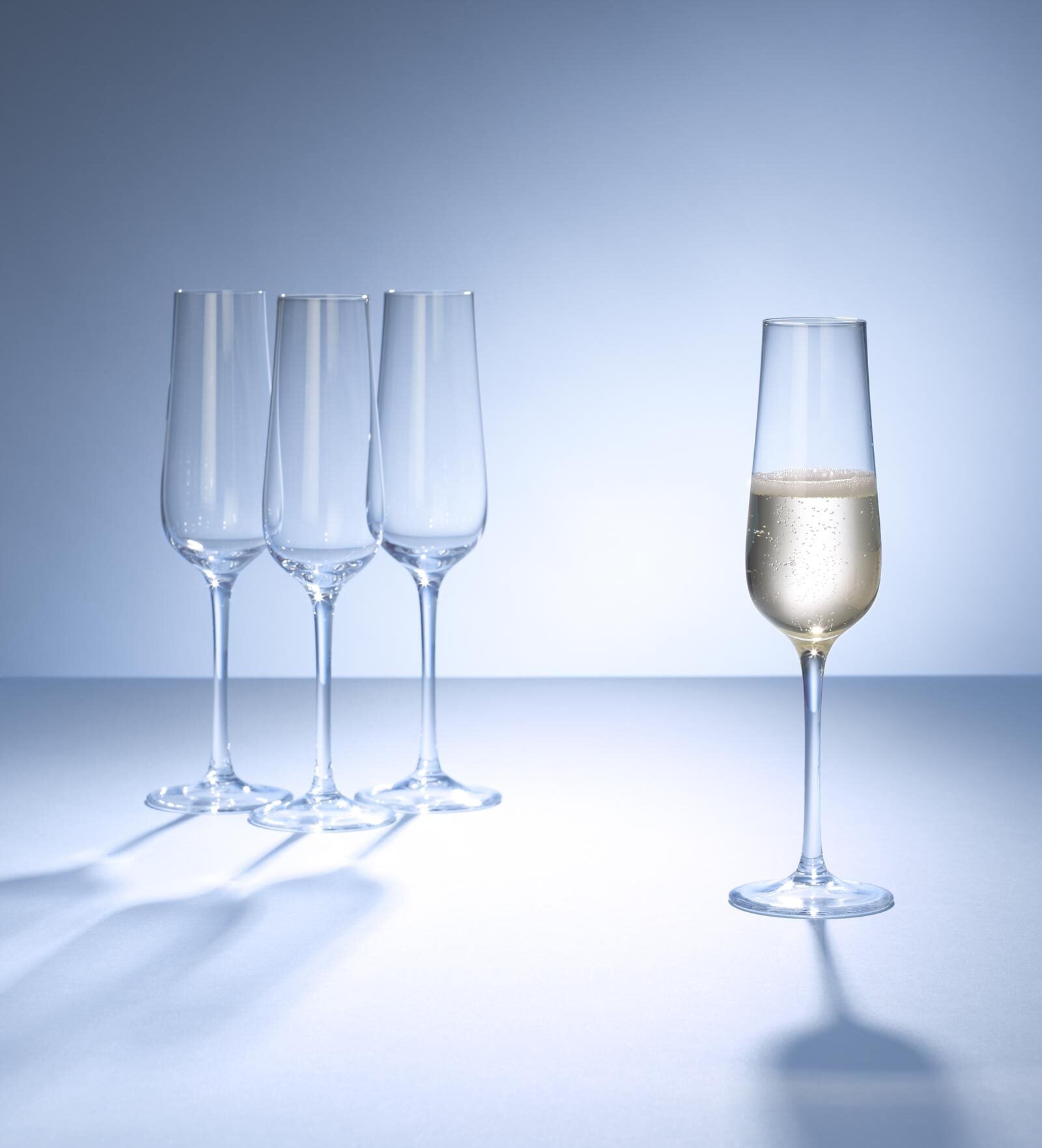 Villeroy & Boch Champagnerglas »Champagnergläser Purismo Specials 120 ml 4er Set transparent« Spülmaschinenfest