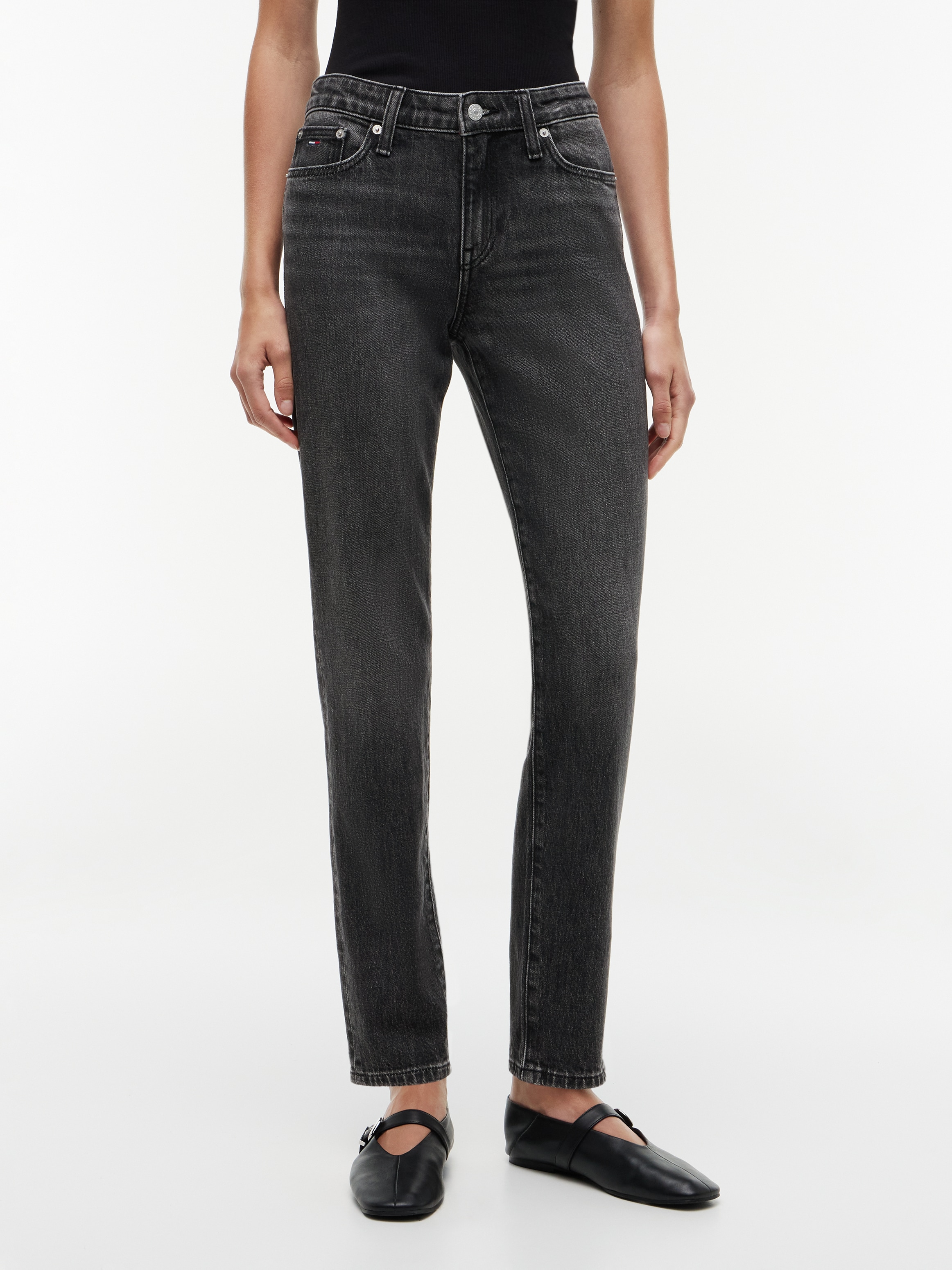 Tommy Jeans Slim-fit-Jeans "LCY MR SLIM RWB CJ6115" Baumwoll-Denim