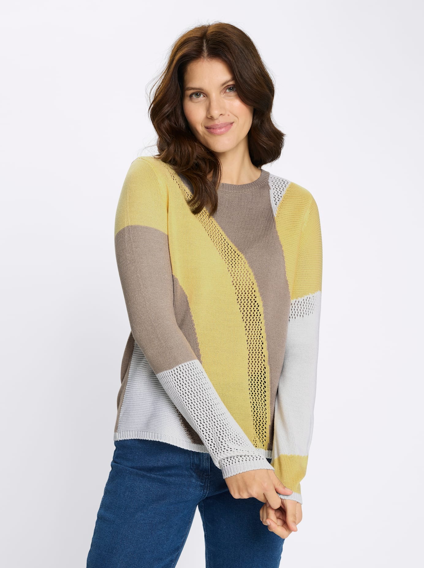 Classic Basics Ajourpullover "Langarm-Pullover" günstig online kaufen