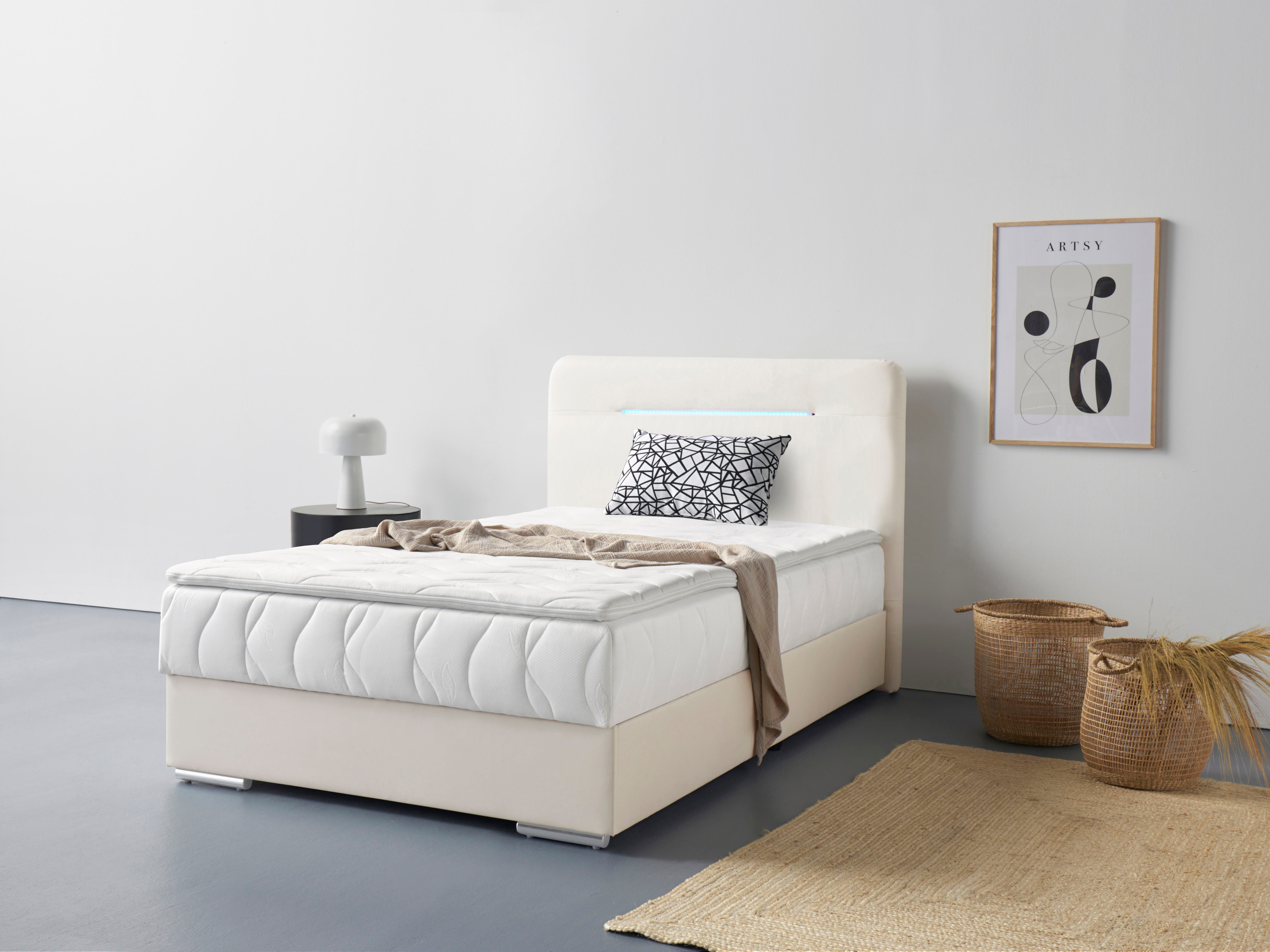 COTTA "Lighstar" inklusive LED-Beleuchtung, Topper, Bettkasten und Zierkissen
