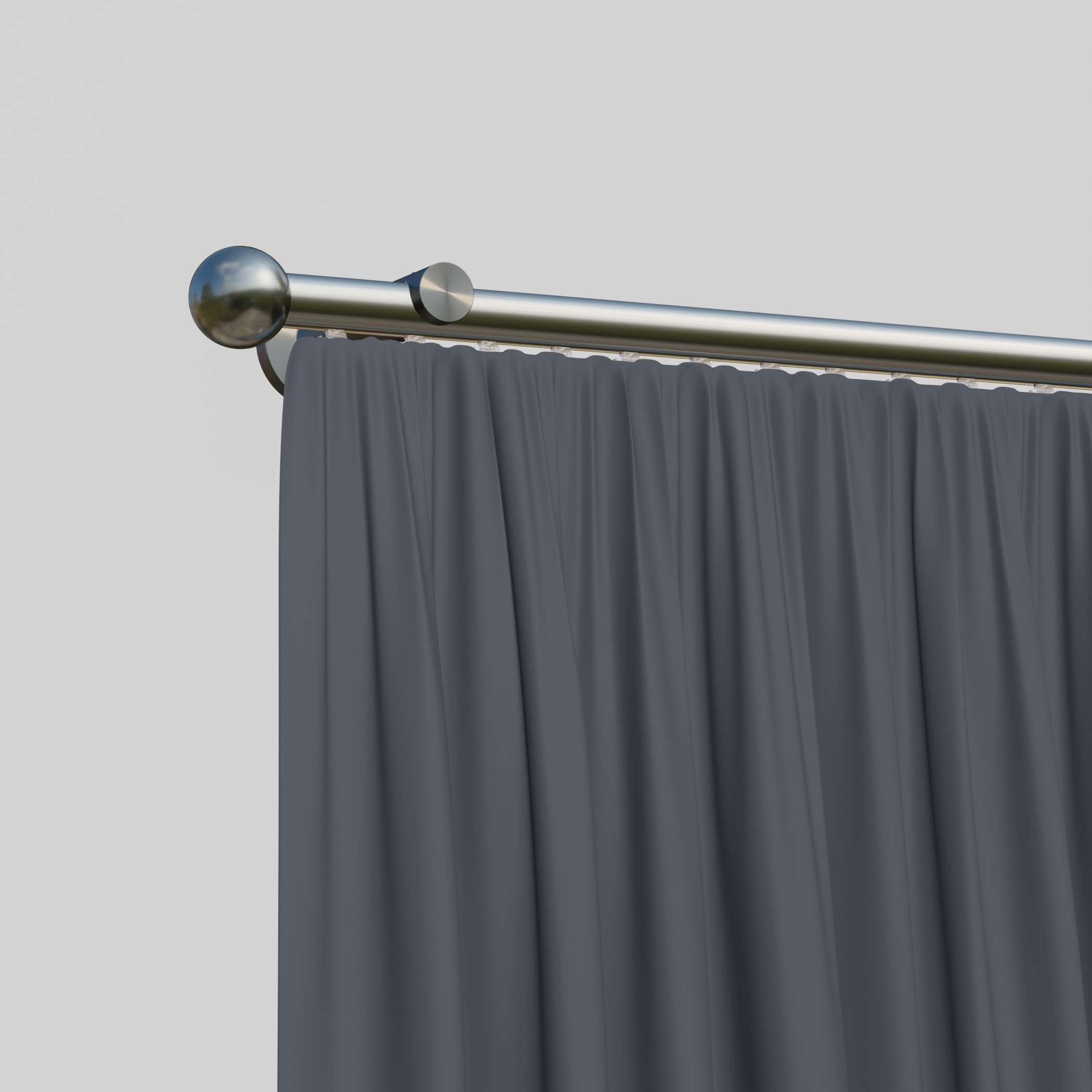 indeko Gardinenstange "Colombes" Ø 16 mm 1 läufig-läufig Wunschmaßlänge Inn günstig online kaufen