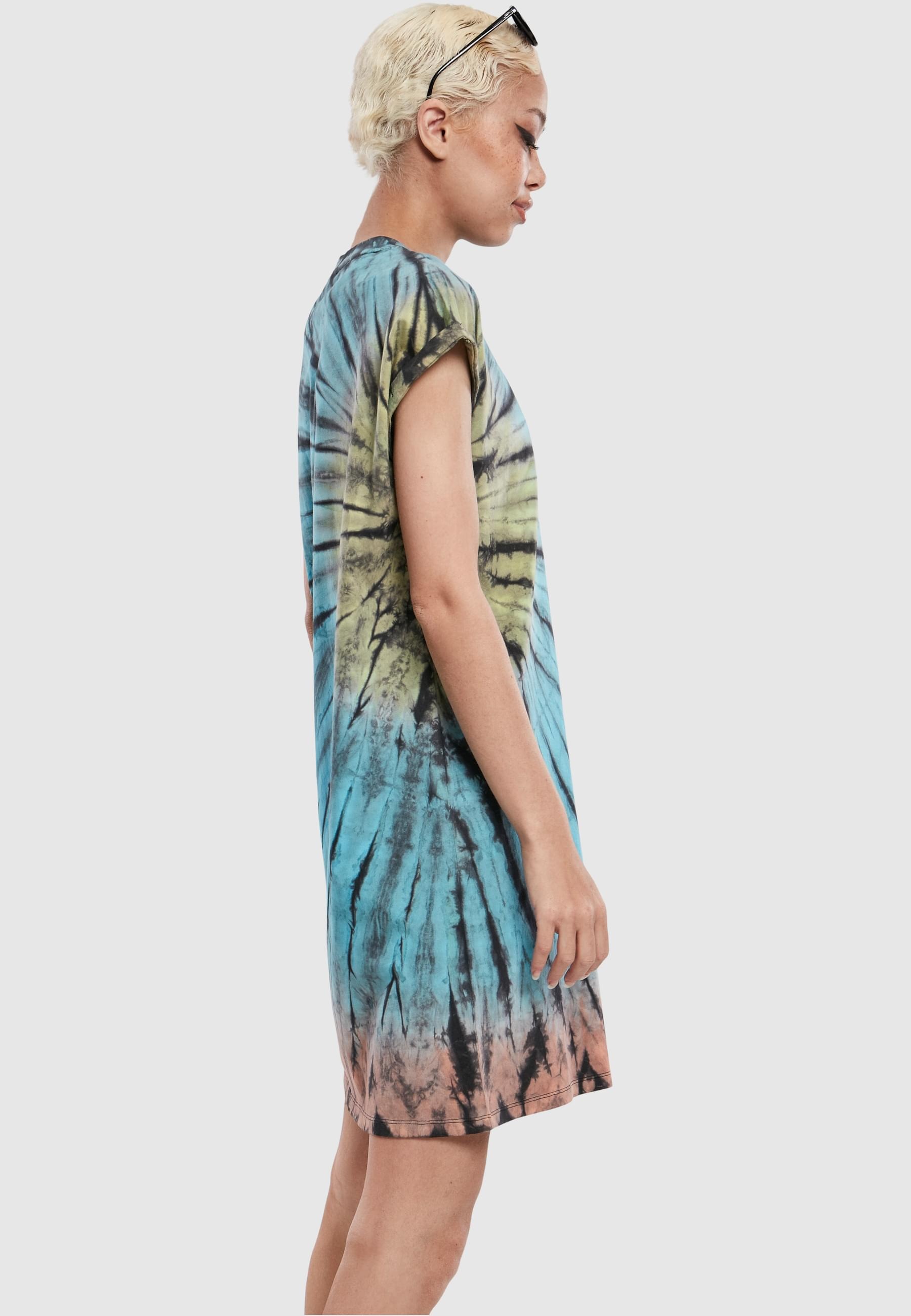URBAN CLASSICS Shirtkleid »Urban Classics Damen Ladies Tie Dye Dress«, (1 tlg.)