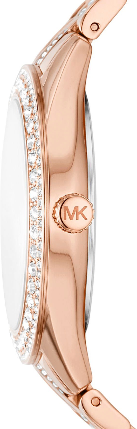 MICHAEL KORS Quarzuhr »HARLOWE«, Armbanduhr, Damenuhr, analog, Edelstahlarmband