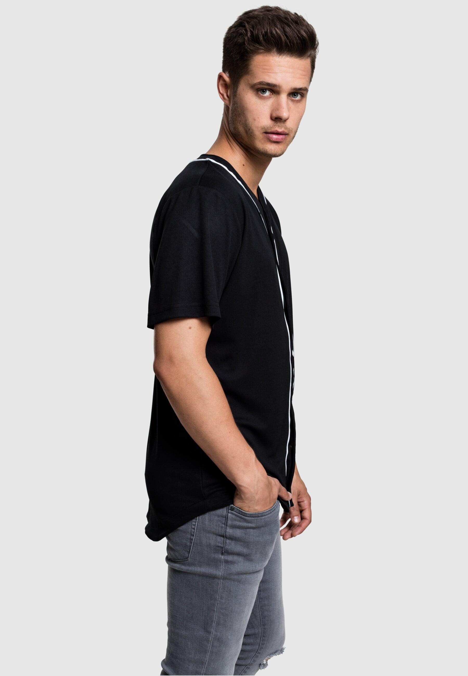 URBAN CLASSICS T-Shirt »Urban Classics Herren Baseball Mesh Jersey«, (1 tlg.)