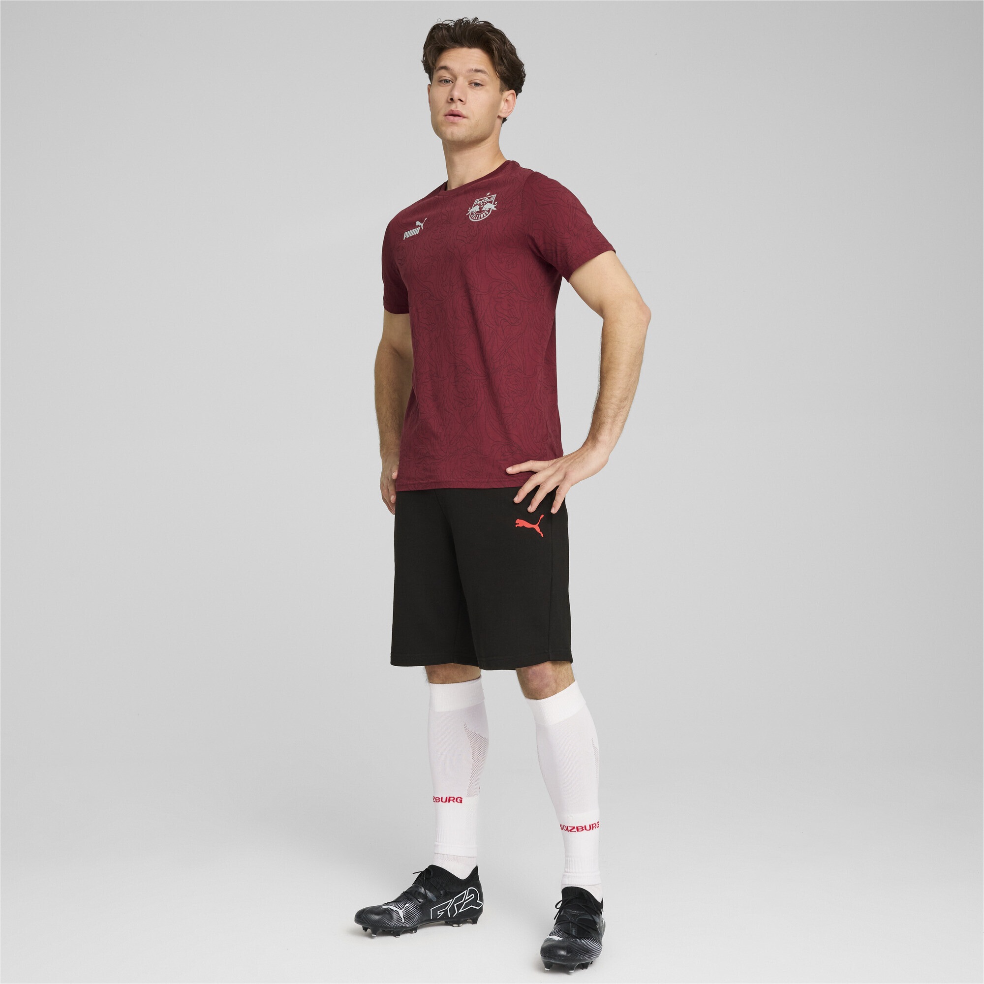 PUMA T-Shirt »FC Red Bull Salzburg ftblCULTURE T-Shirt mit Allover-Print«