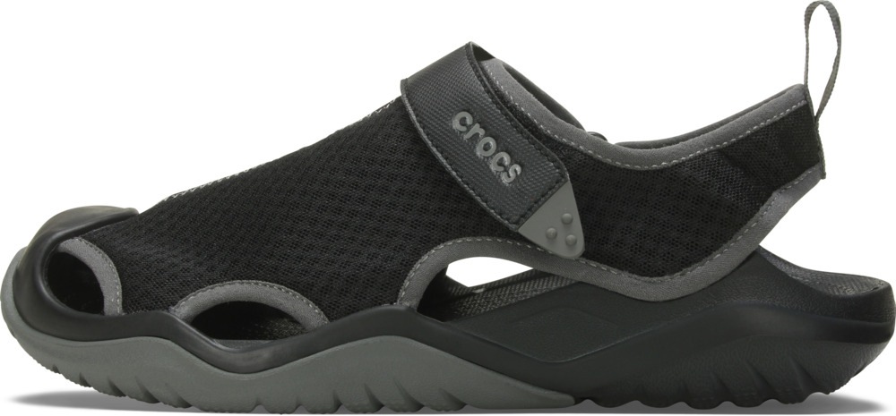 Crocs Sandale »Swiftwater Mesh Deck Sandal«, Badesandale, Sommerschuh mit Klettverschluss
