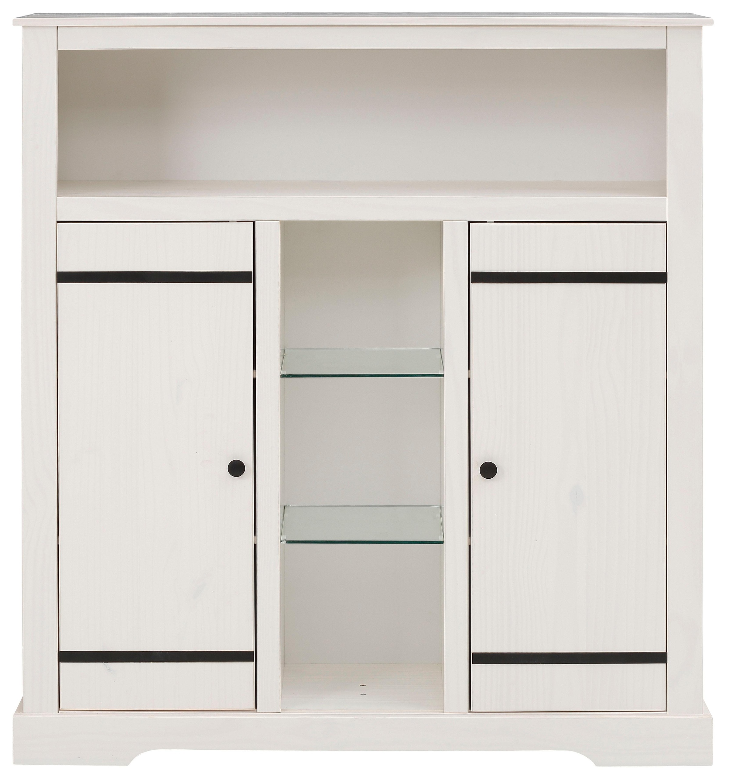 OTTO home Highboard Stauraumschrank aus massivem Kiefernholz, Breite 120 cm günstig online kaufen