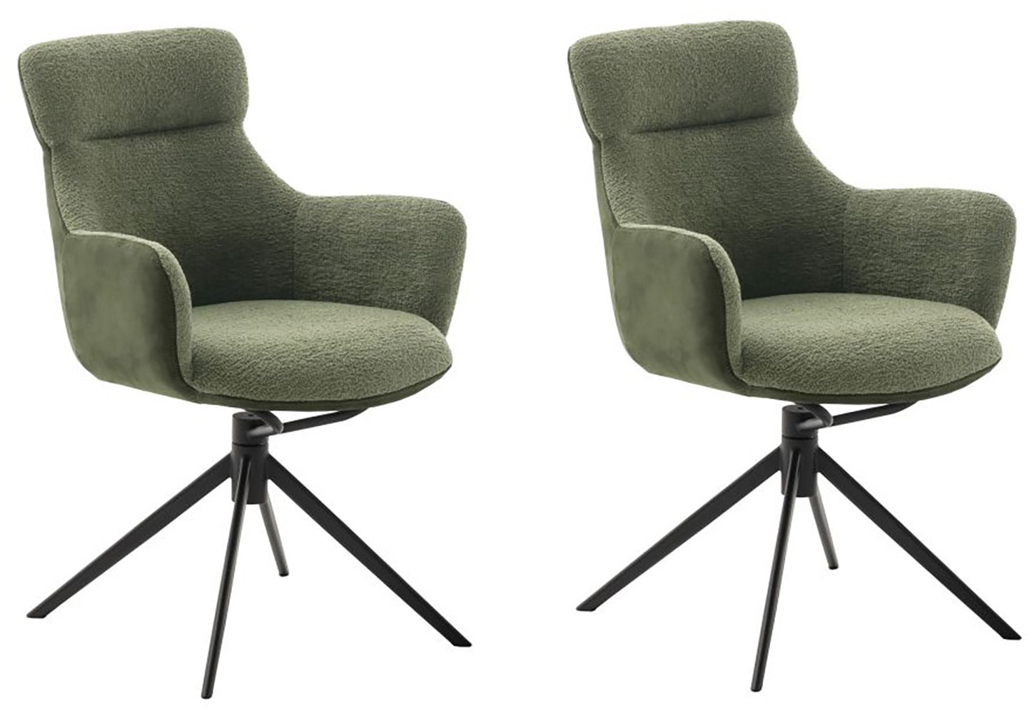 MCA furniture Esszimmerstuhl "PELION", Feingewebe, (2er-Set), drehbar 360, günstig online kaufen