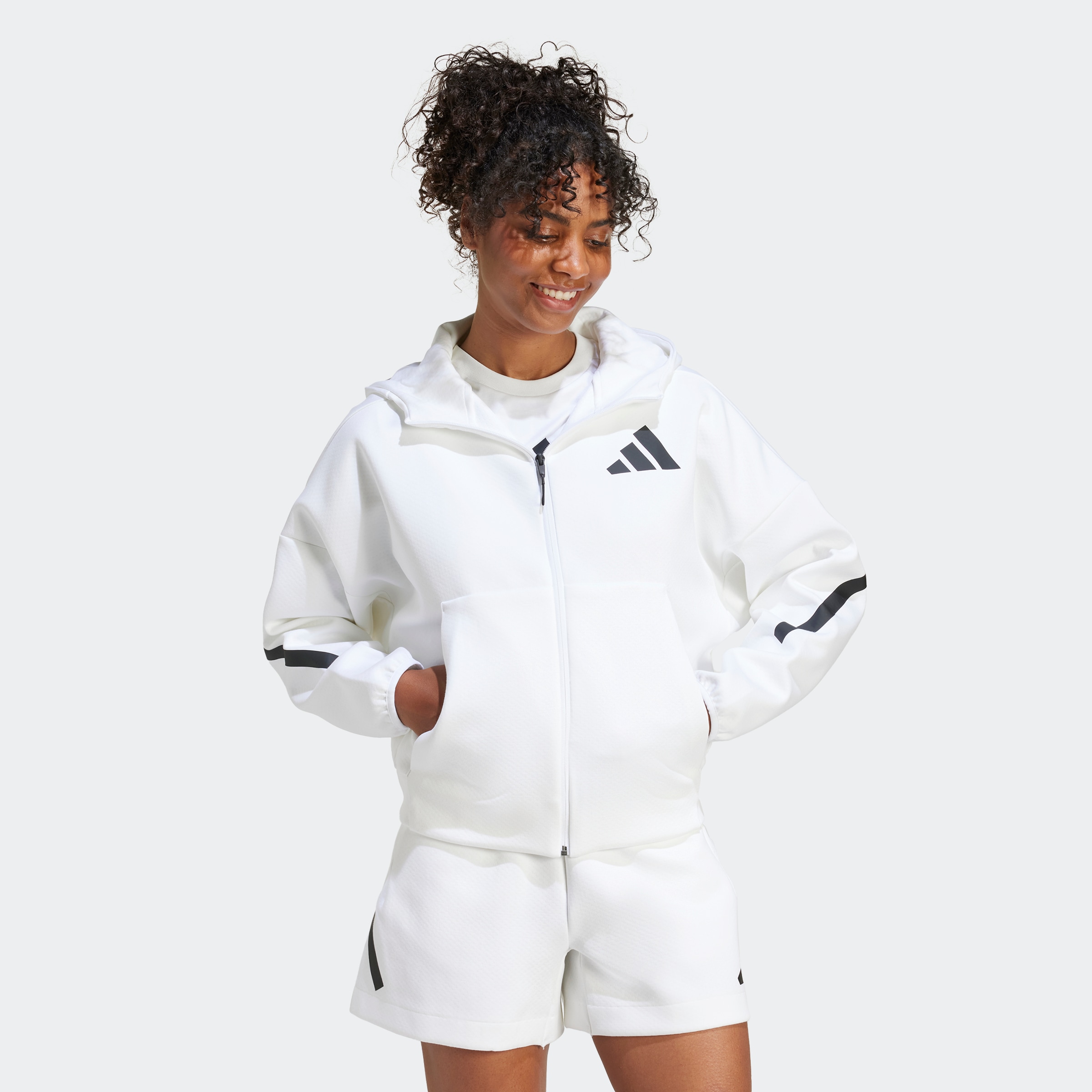 adidas Sportswear Kapuzensweatshirt »W Z.N.E. FZ«