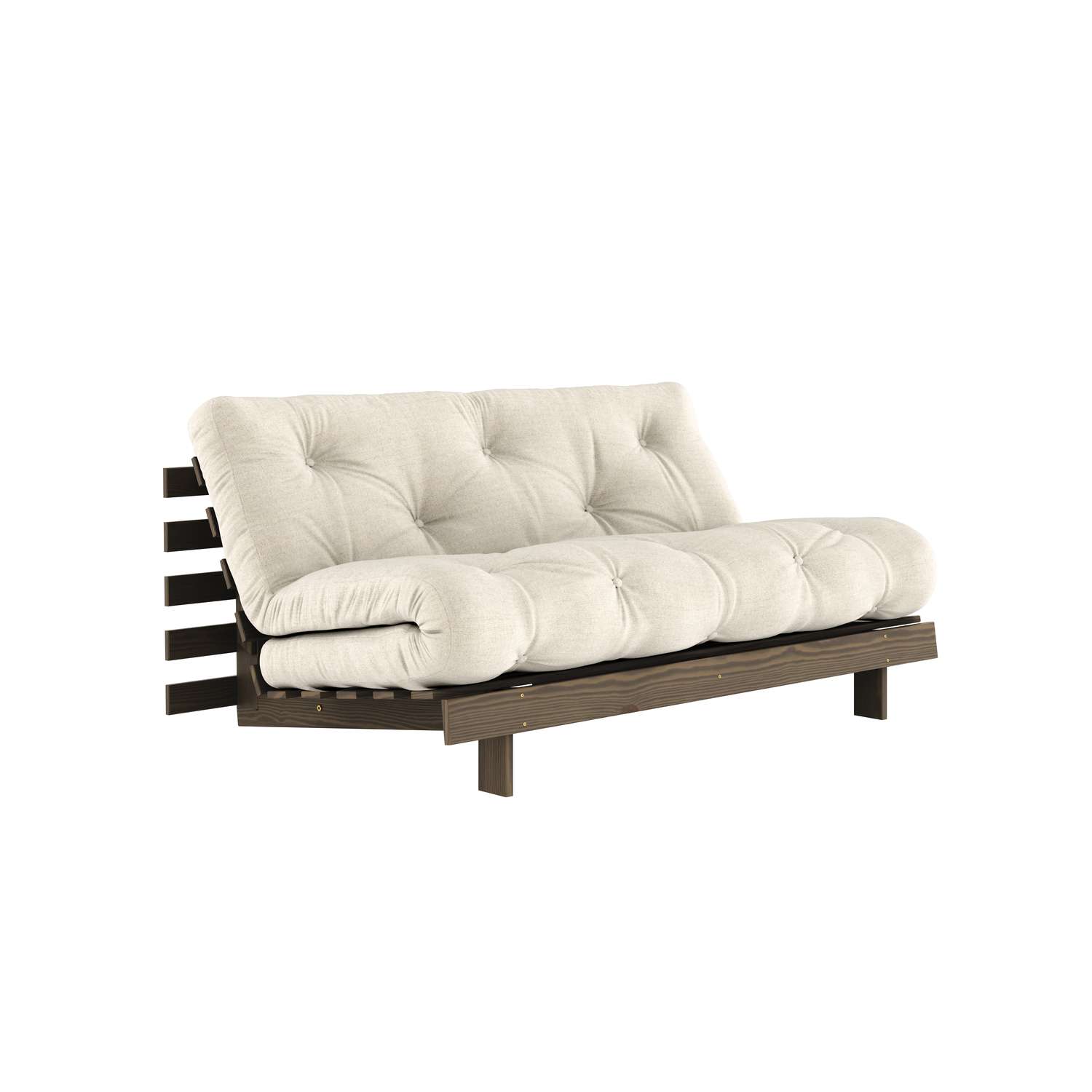 Karup Design Daybett "Roots Sofa Bed, Schlafsofa, Bettfunktion, FSC-Massivholz" Inkl. Futonmatratze, Made in Europe, langlebig, B: 140 oder 160 cm