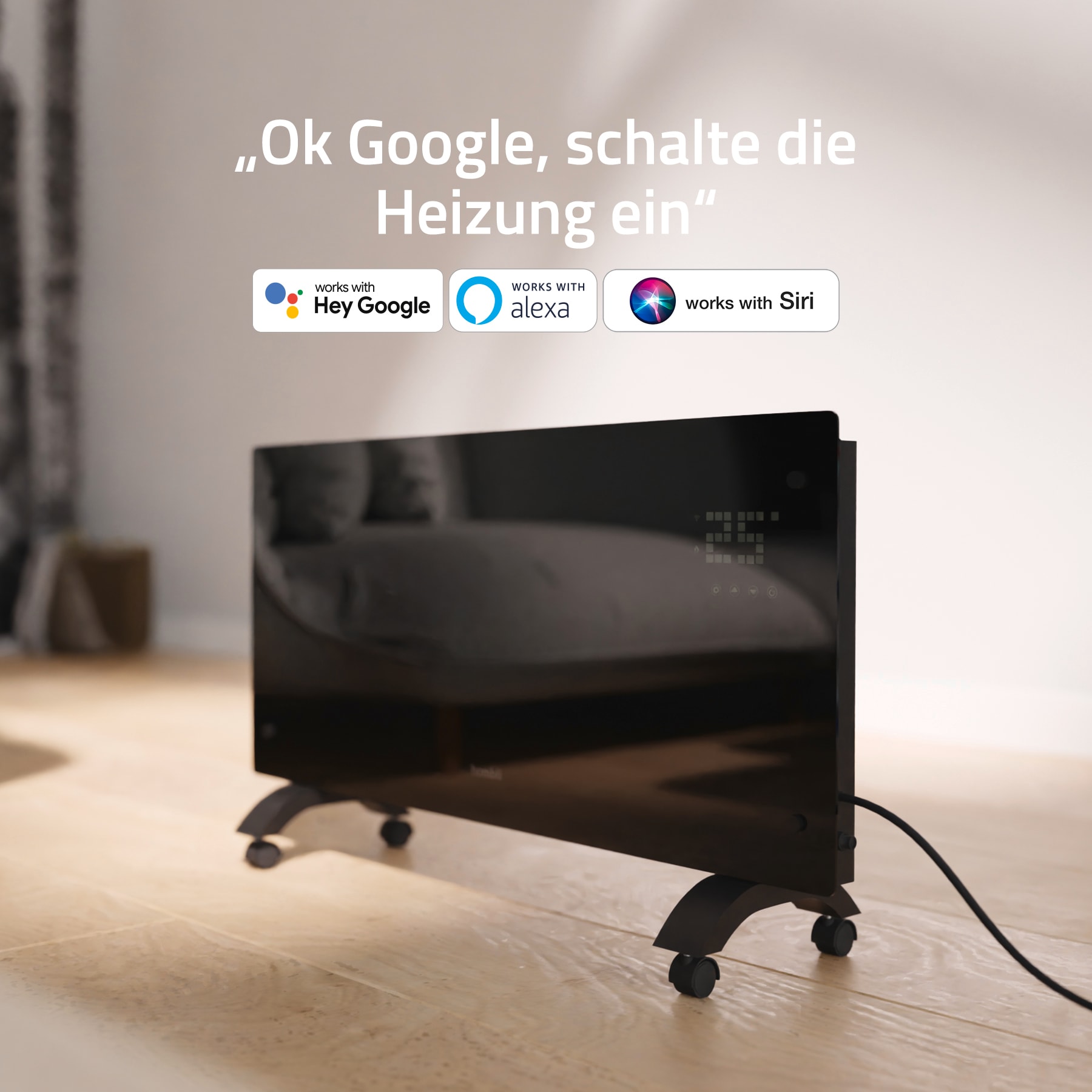 Hombli Smart-Home-Zubehör »Glass Convection Heater«, 2000 W