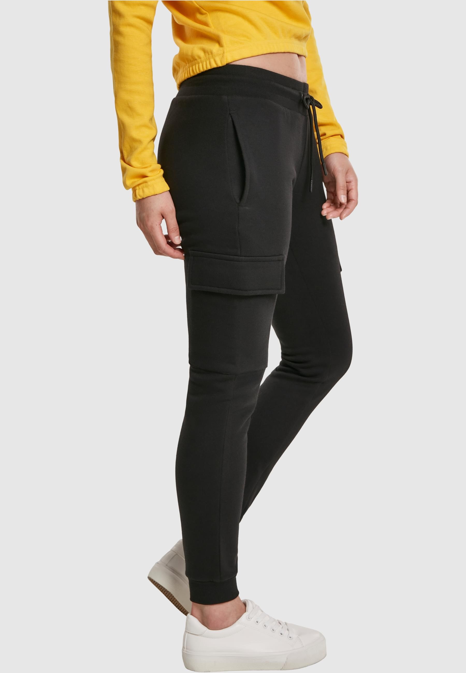 URBAN CLASSICS Stoffhose »Urban Classics Damen Ladies Cargo Sweat Pants«, (1 tlg.)
