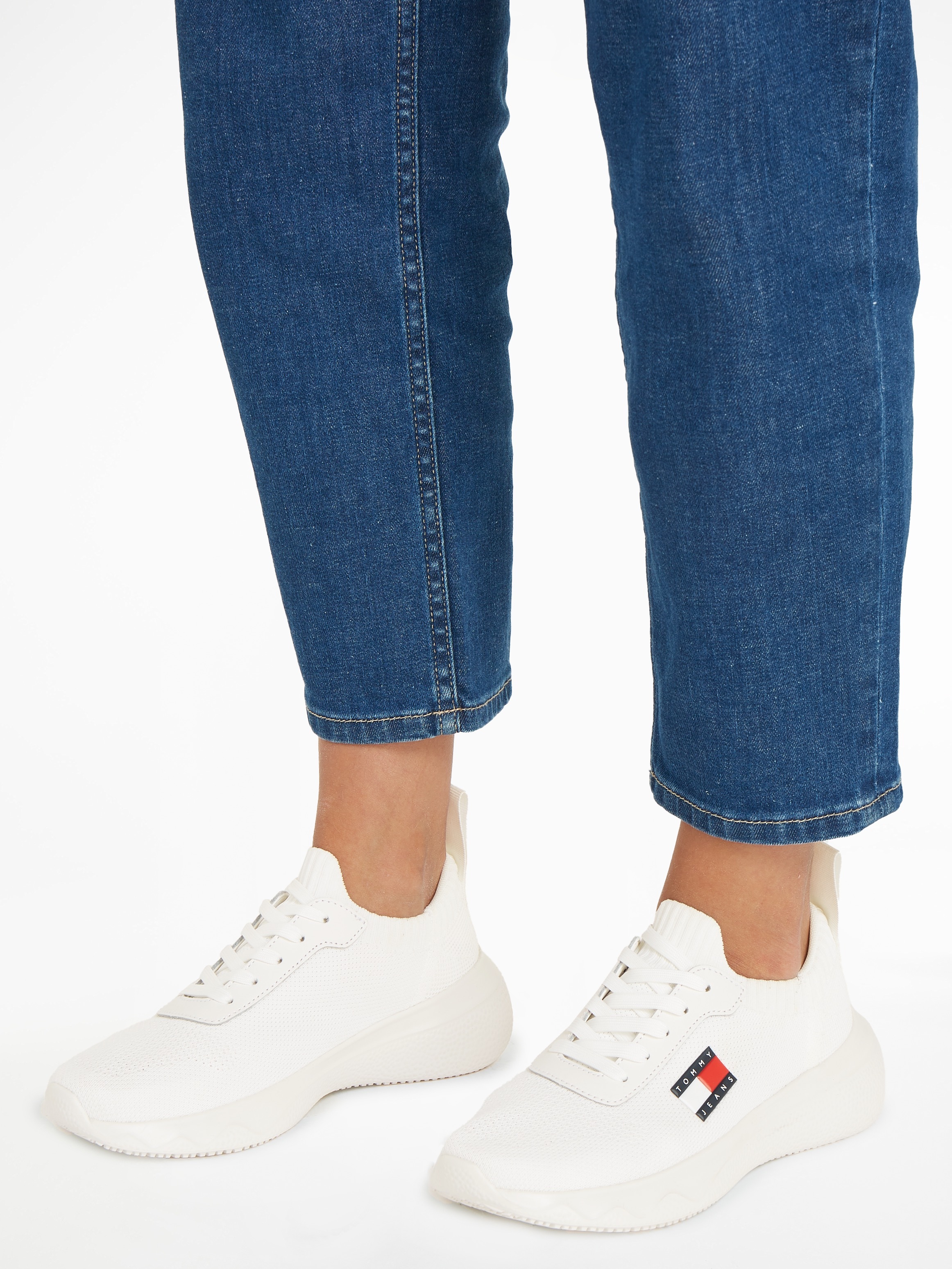 Tommy Jeans Slip-On Sneaker "TJW KNIT RUNNER", Freizeitschuh, Halbschuh, Sc günstig online kaufen