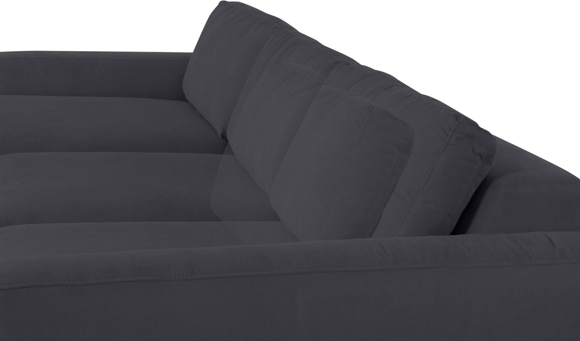 Places of Style Ecksofa »Bloomfield, L-Form«, extra tiefe Sitzfläche, wahlweise mit Sitztiefenverstellung