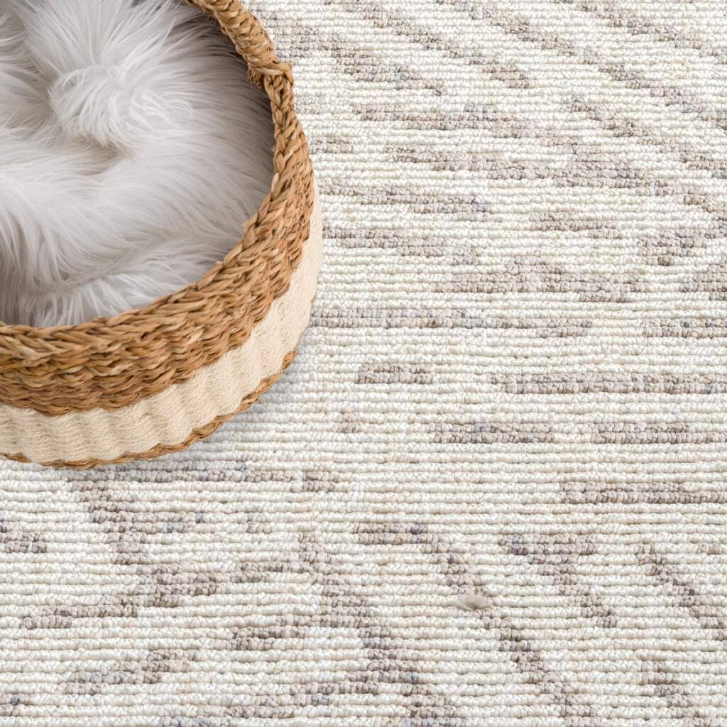Carpet City Teppich »CLASICO 9161«, rechteckig, 11 mm Höhe, Läufer, Kurzflor, Hochtief-Muster, Boho, Fransen, Wohnzimmer