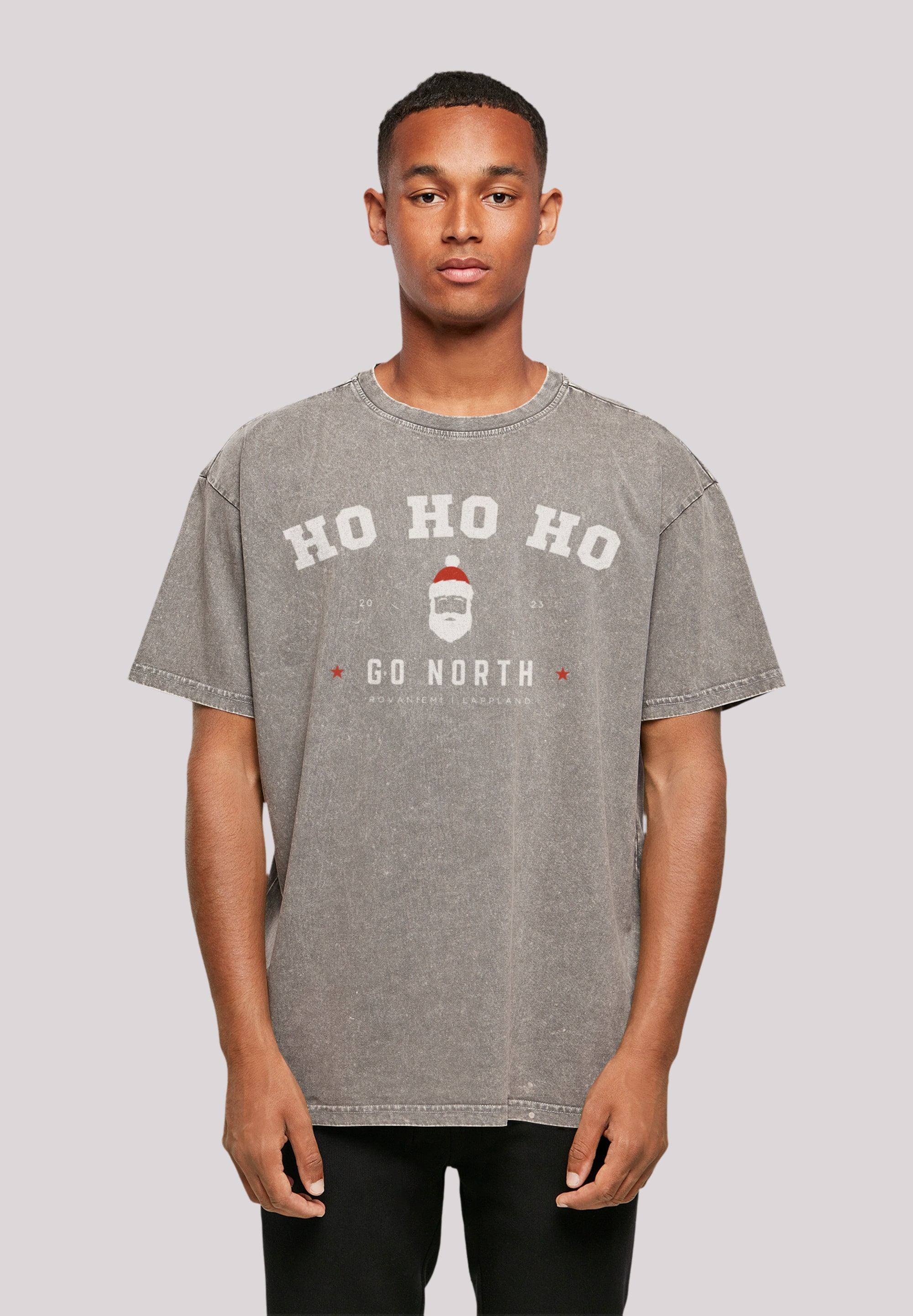 Santa für Ho »Ho ▷ Geschenk, | T-Shirt BAUR Logo Claus Weihnachten«, F4NT4STIC Weihnachten, Ho