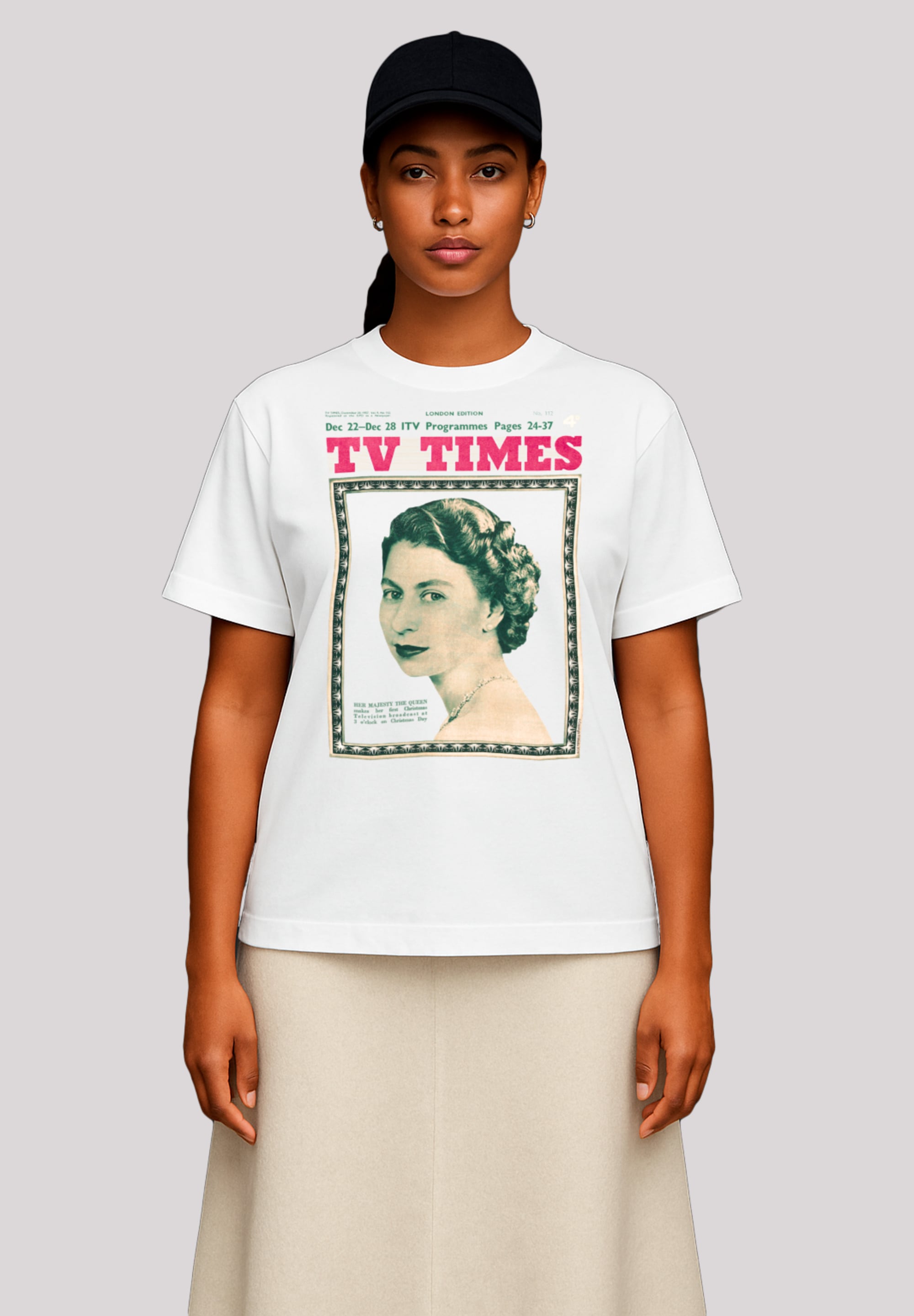 F4NT4STIC T-Shirt "TV Times Queen Elizabeth II 1957 Cover", Premium Qualitä günstig online kaufen