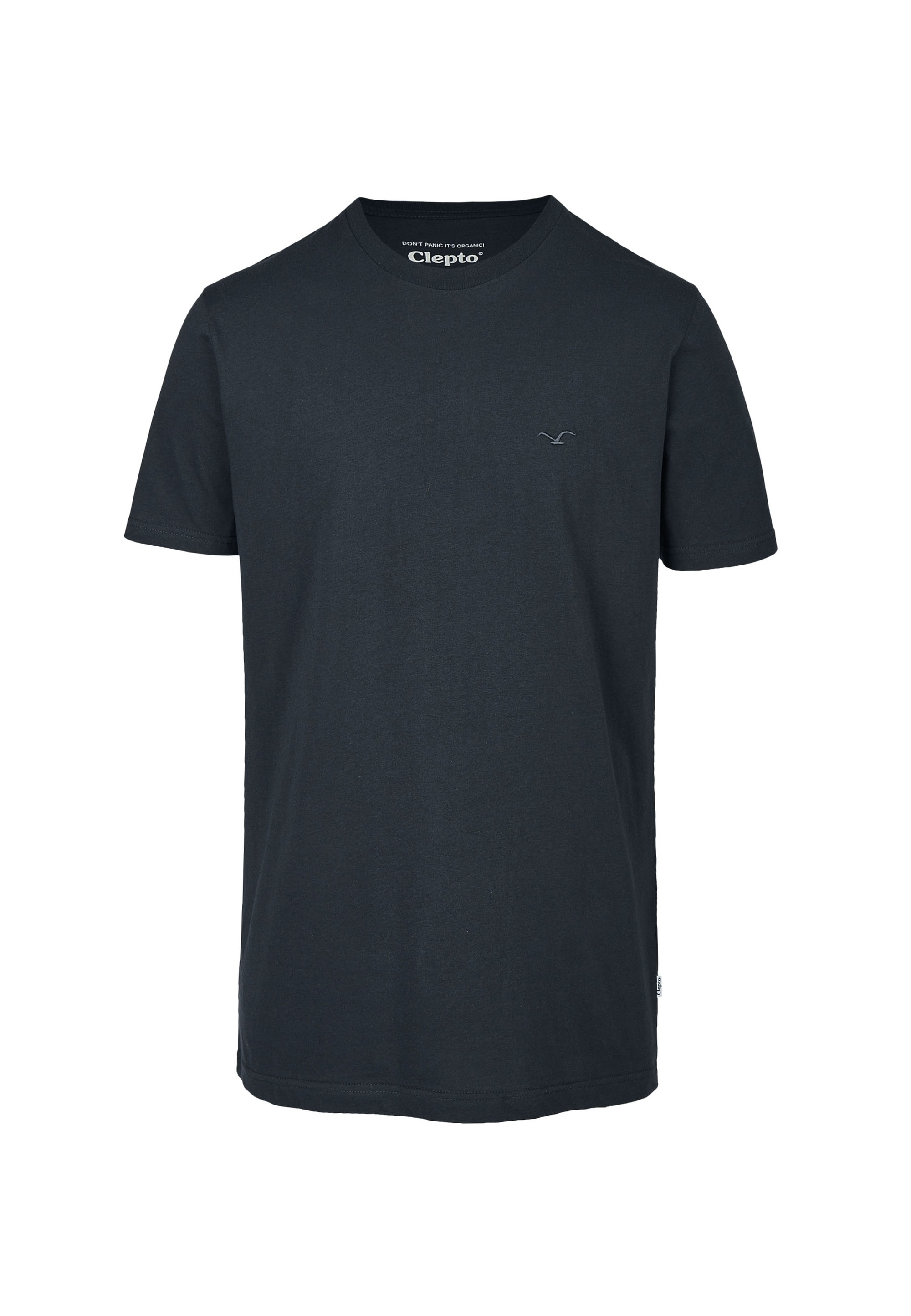 Cleptomanicx T-Shirt "Ligull Regular" mit kleiner Logo-Stickerei