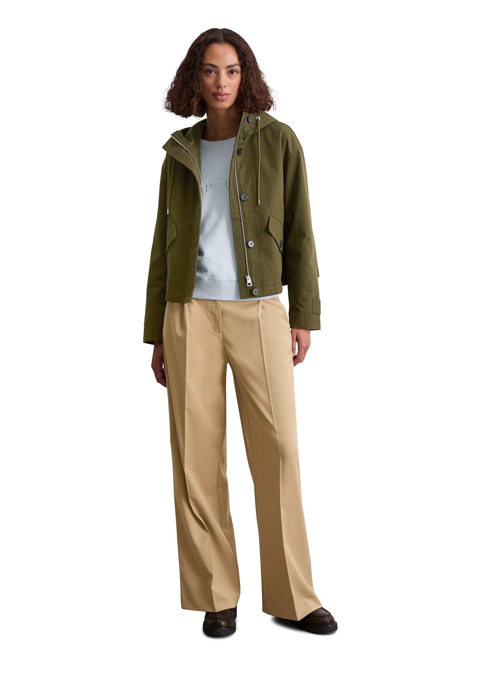 Marc O'Polo Outdoorjacke »aus gepeachtem Baumwoll-Twill«