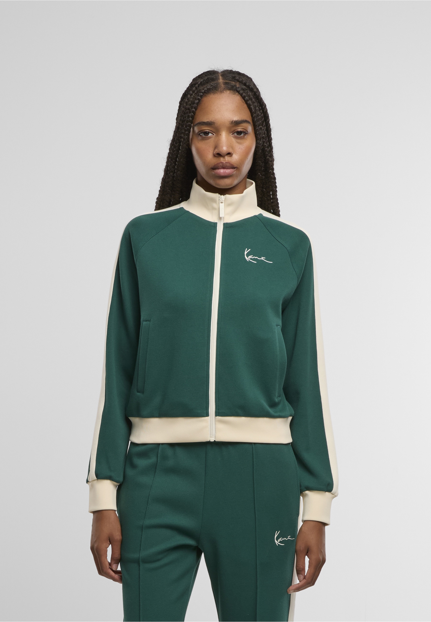 Karl Kani Outdoorjacke »Karl Kani Signature Sidestripe Trackjacket« 1 Stk. tlg. ohne Kapuze