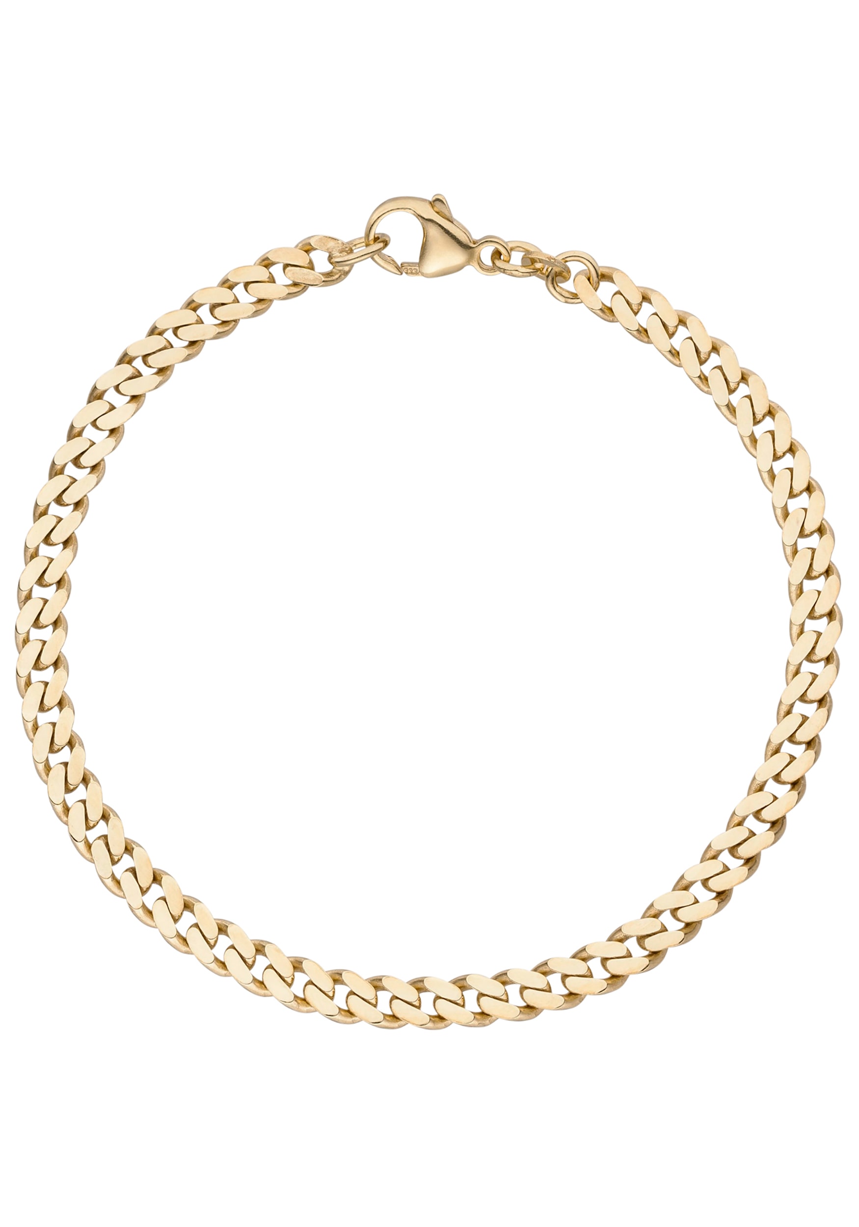 JOBO Damen Panzerarmband "Armband Panzer 4,6 mm", 21cm, Gelbgold 333gelbgold 333, Gelbgold 333, Armbänder, 333 Gold 21 cm