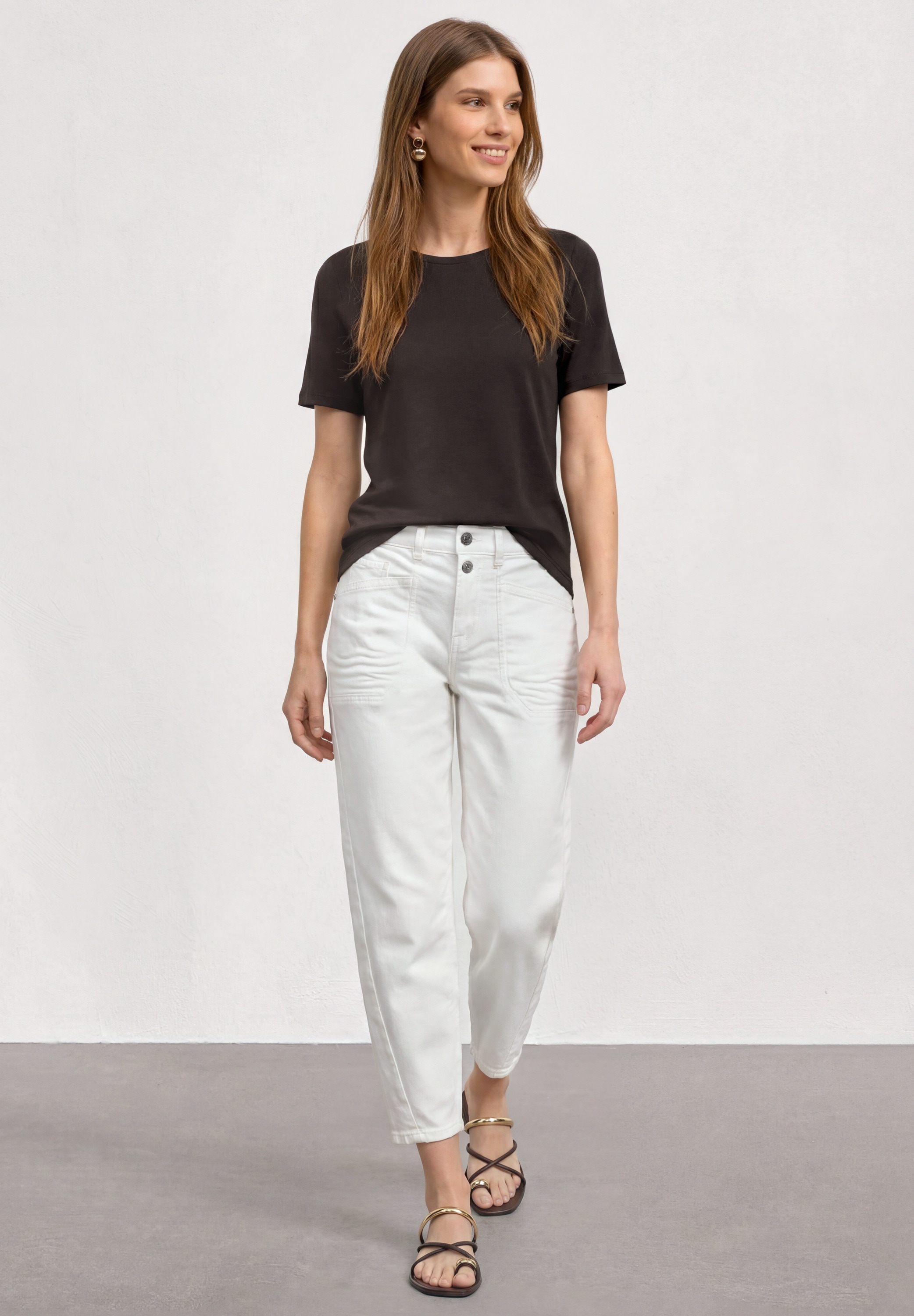 STREET ONE T-Shirt im soften Baumwoll-Mix