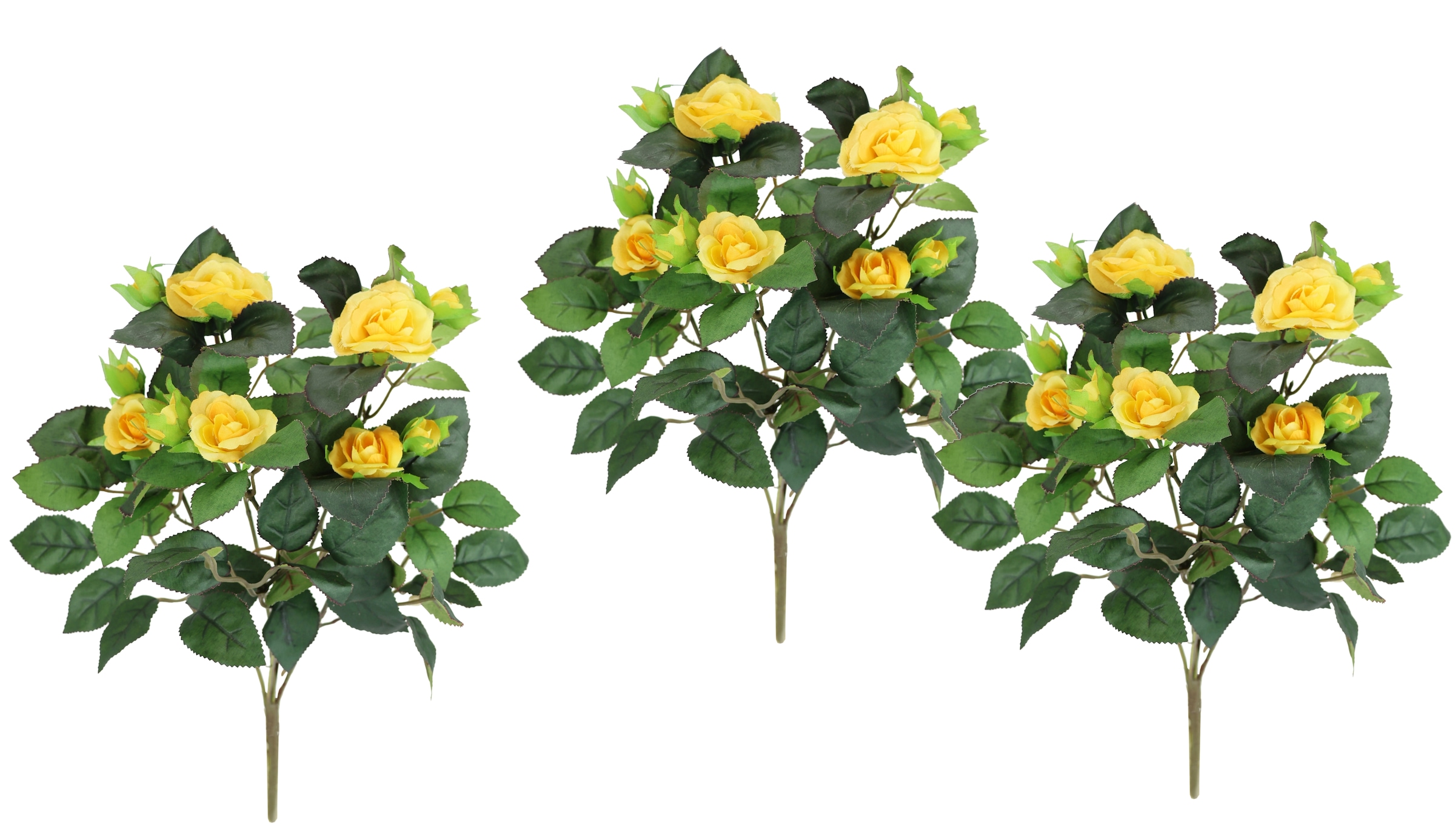 I.GE.A. Kunstblume "Künstlicher Rosenbusch", Kunstrose Blume Strauß Bouquet günstig online kaufen