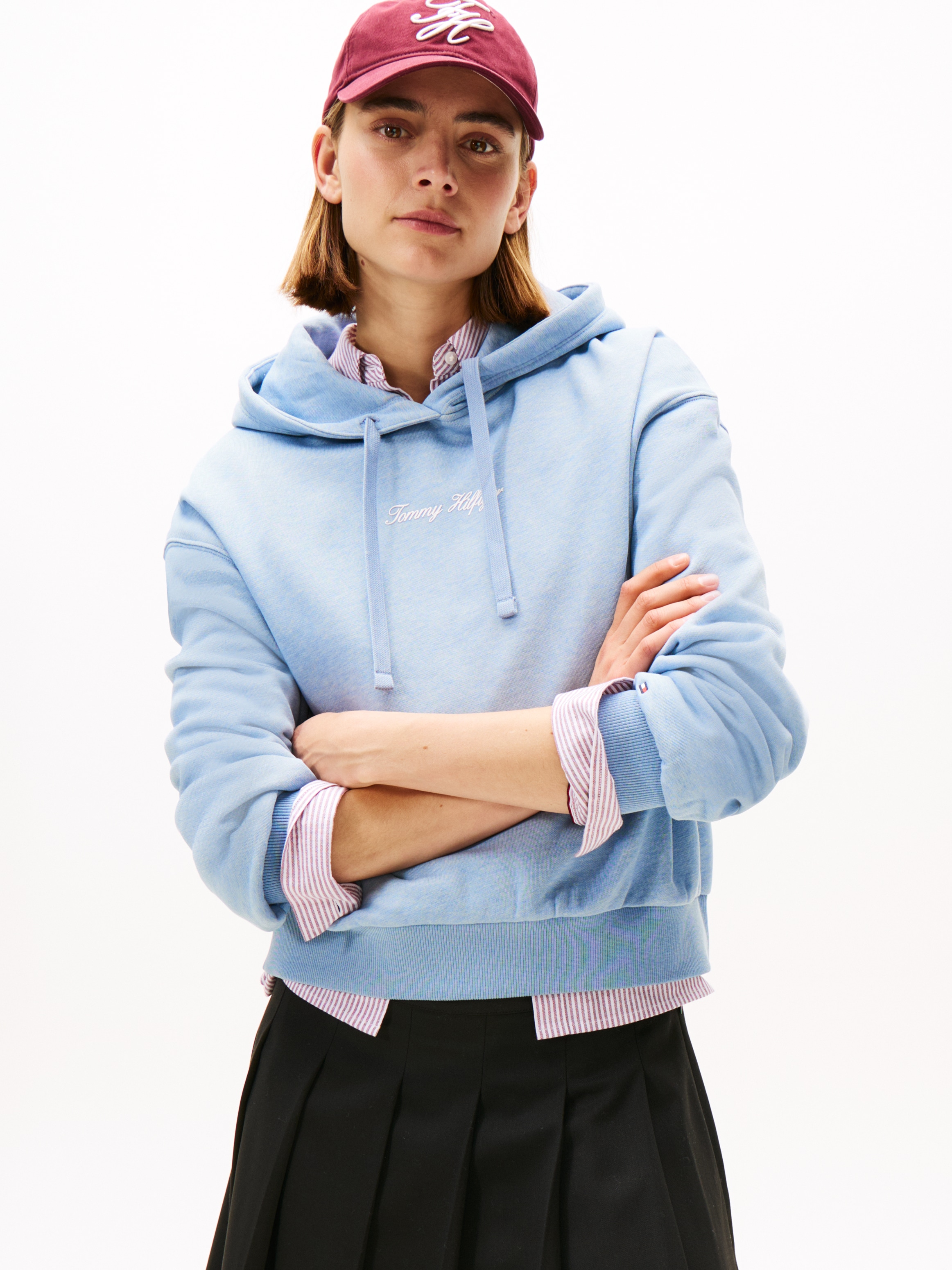 Tommy Hilfiger Kapuzensweatshirt "CLASSIC SCRIPT FLEECE HOODIE" günstig online kaufen