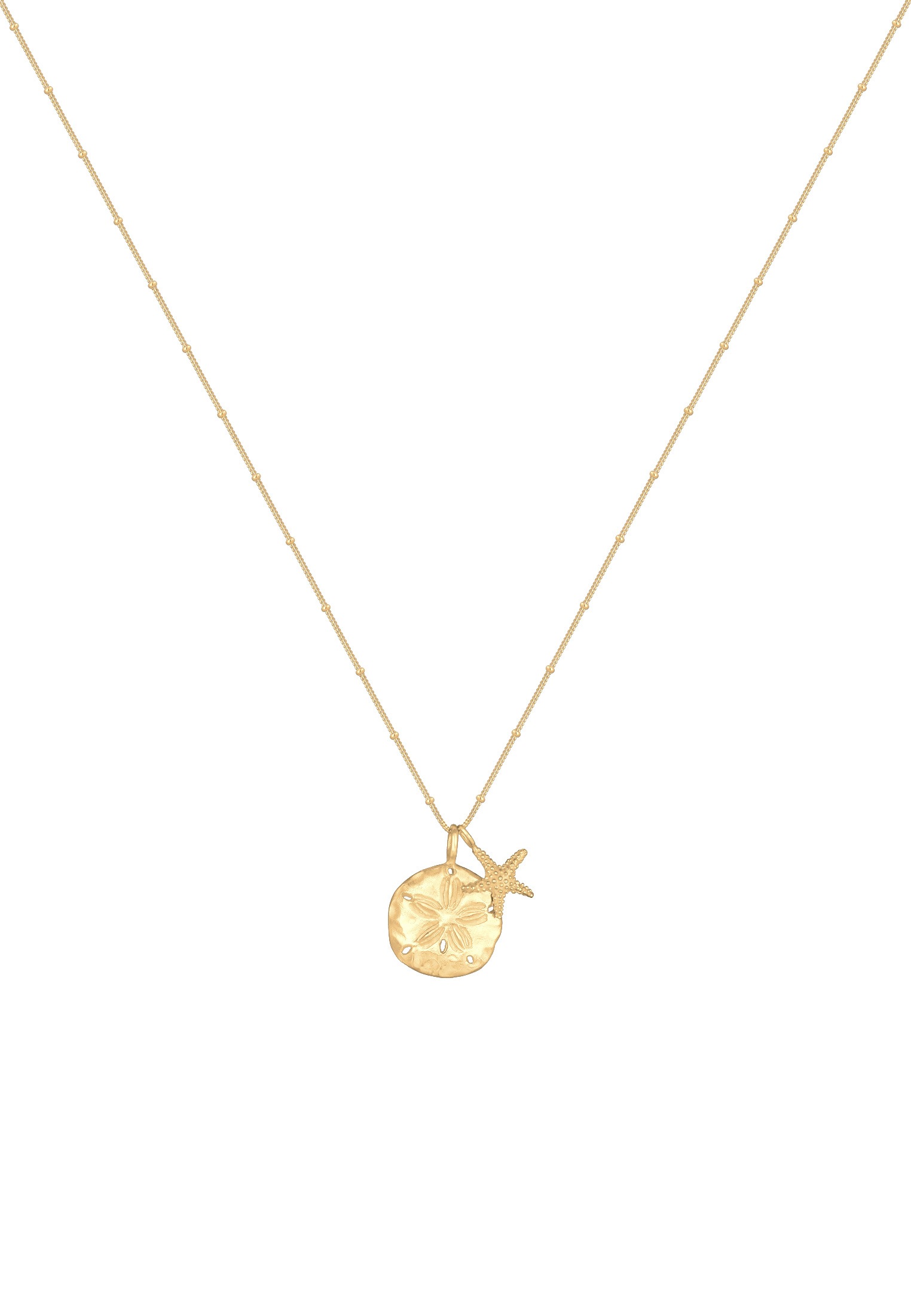 Elli Kette mit Anhänger »Blume Seestern Maritim 925 Sterling Silber«