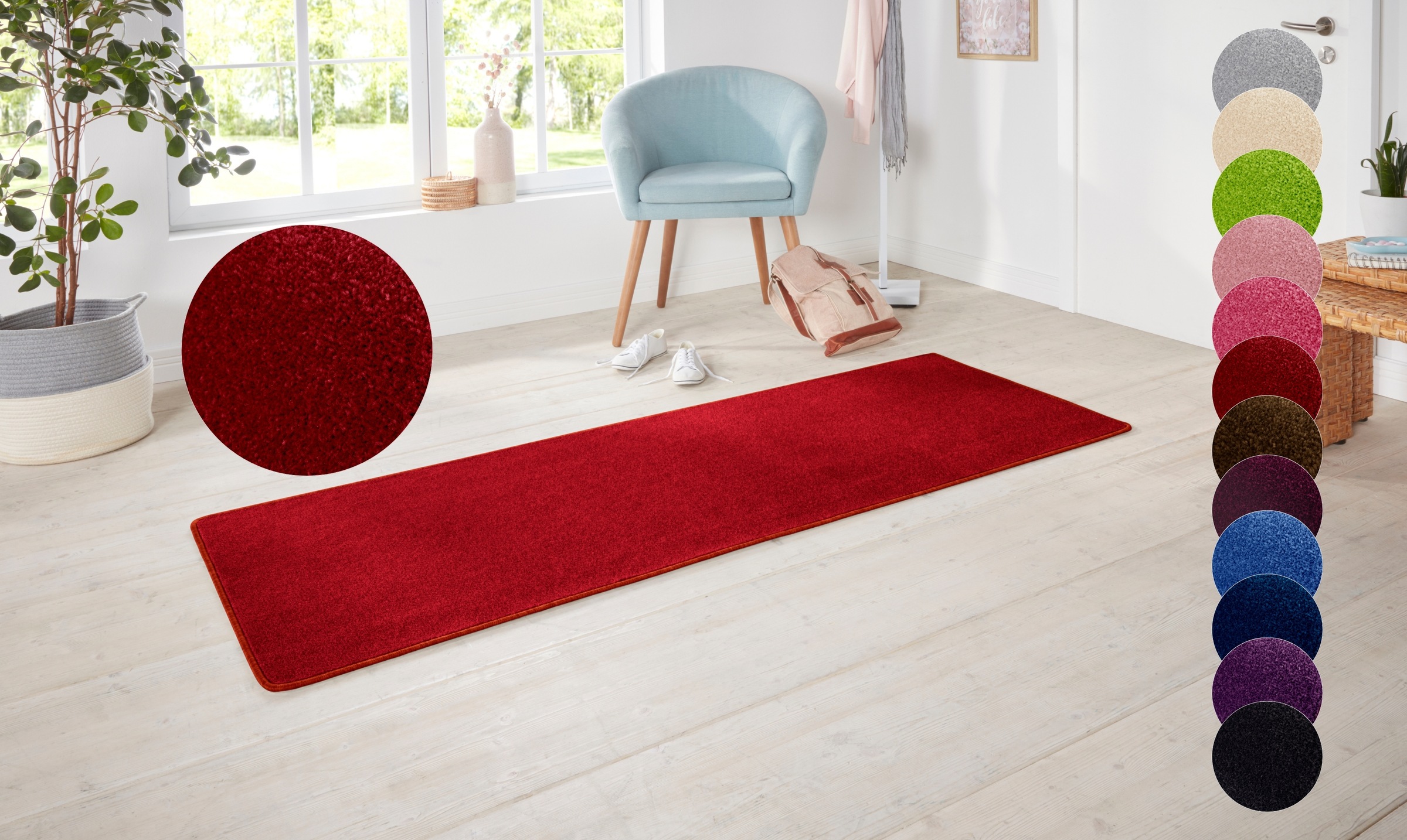 HANSE Home Teppich "Shashi" rechteckig 8,5 mm Höhe Kurzflor, Unifarben, Läu günstig online kaufen