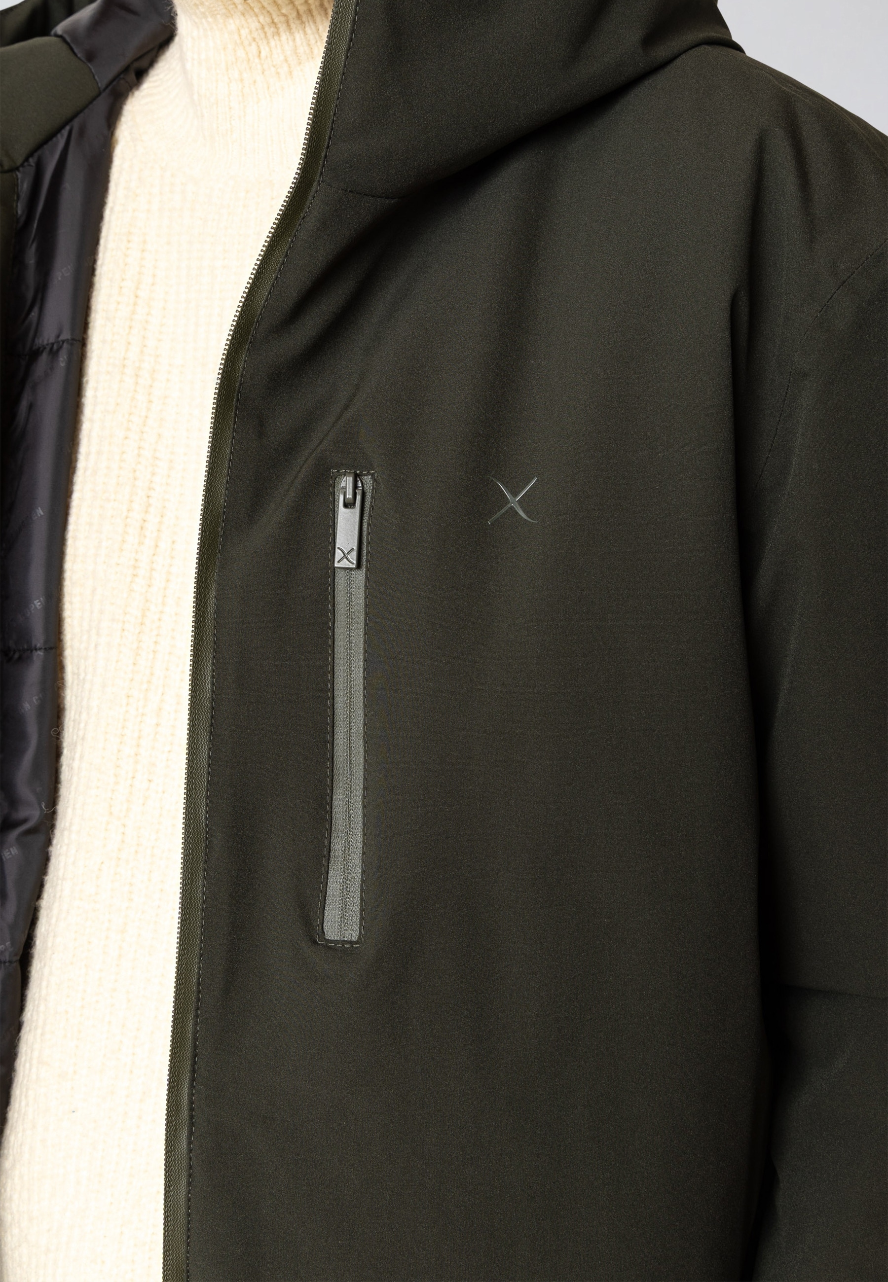 Clean Cut Copenhagen Winterjacke »Clean Cut Copenhagen Mathias Coat« 1 Stk. tlg. mit Kapuze