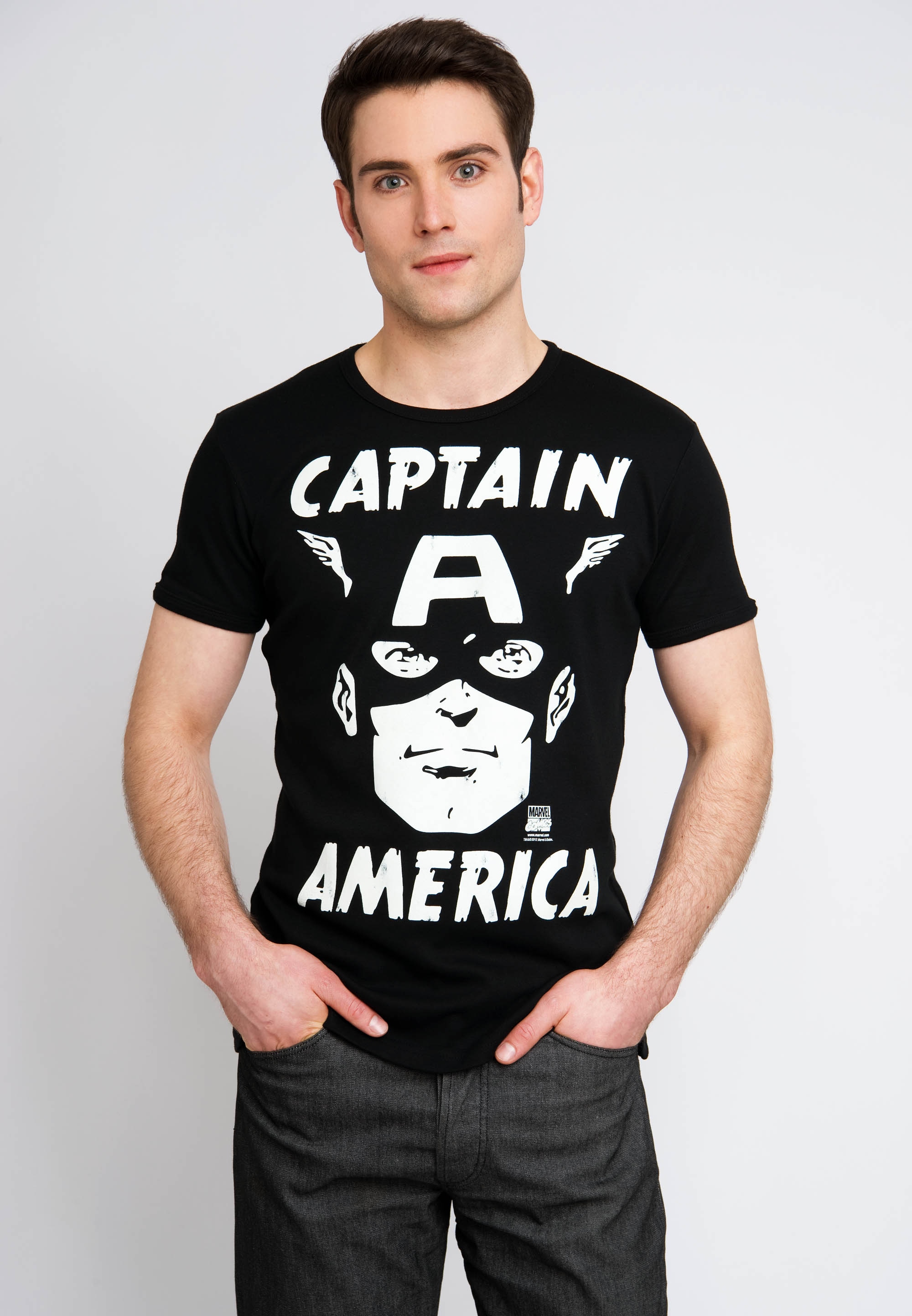 T-Shirt »Captain America - Portrait«, mit Captain America-Print
