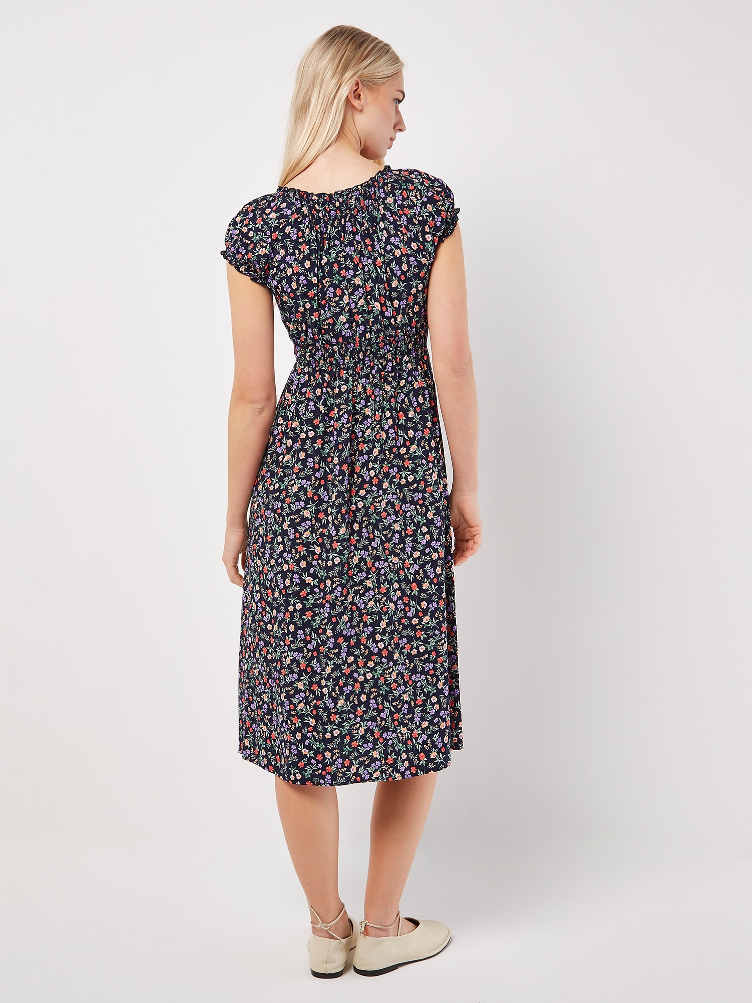Apricot Midikleid »Midikleid« mit Smokdetails