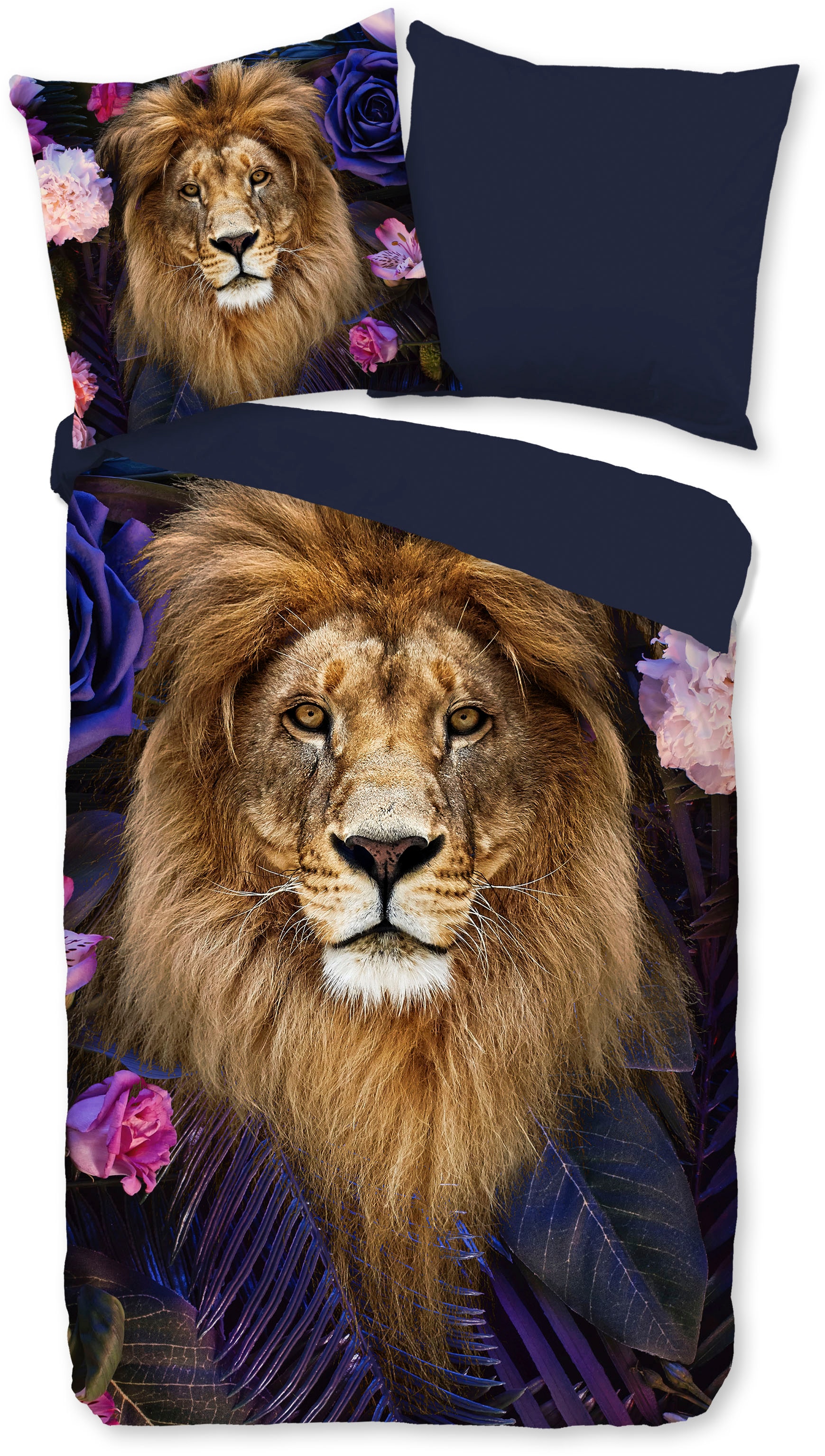 PURE luxury collection Wendebettwäsche "Yuna" 2 Stk. Mikrofaser, 135x200, P günstig online kaufen