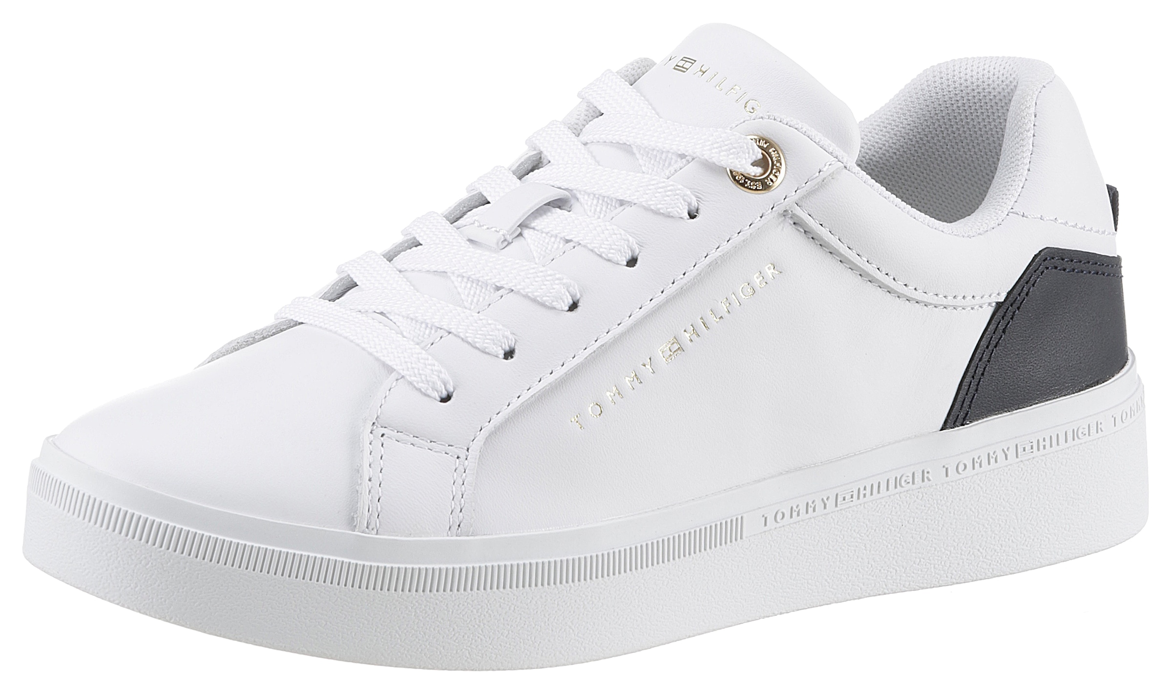 Tommy Hilfiger Plateausneaker "ELEVATED ESSENTIAL COURT SNEAKER", mit Kontr günstig online kaufen