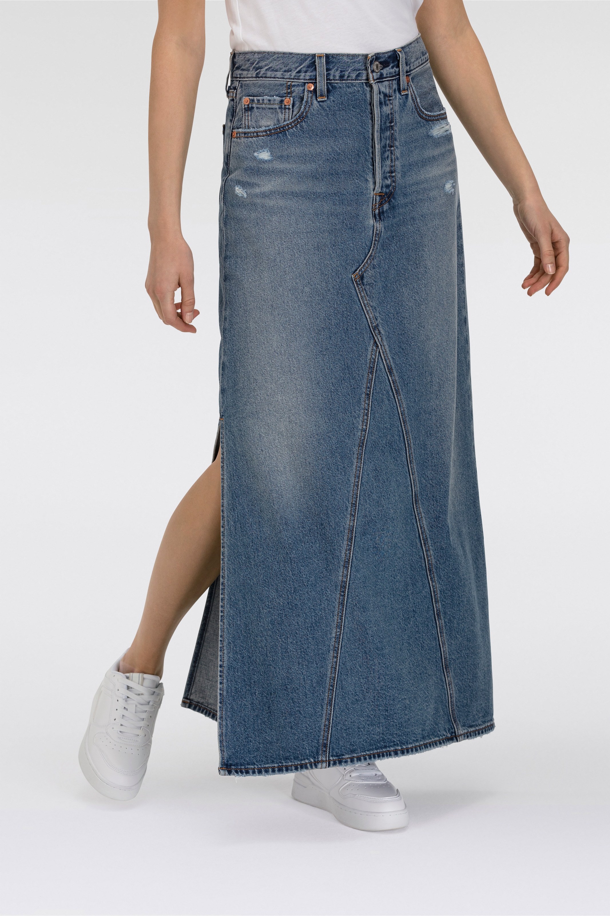 Levi's® Jeansrock »ICONIC LONG SKIRT«, im Five-Pocket Style