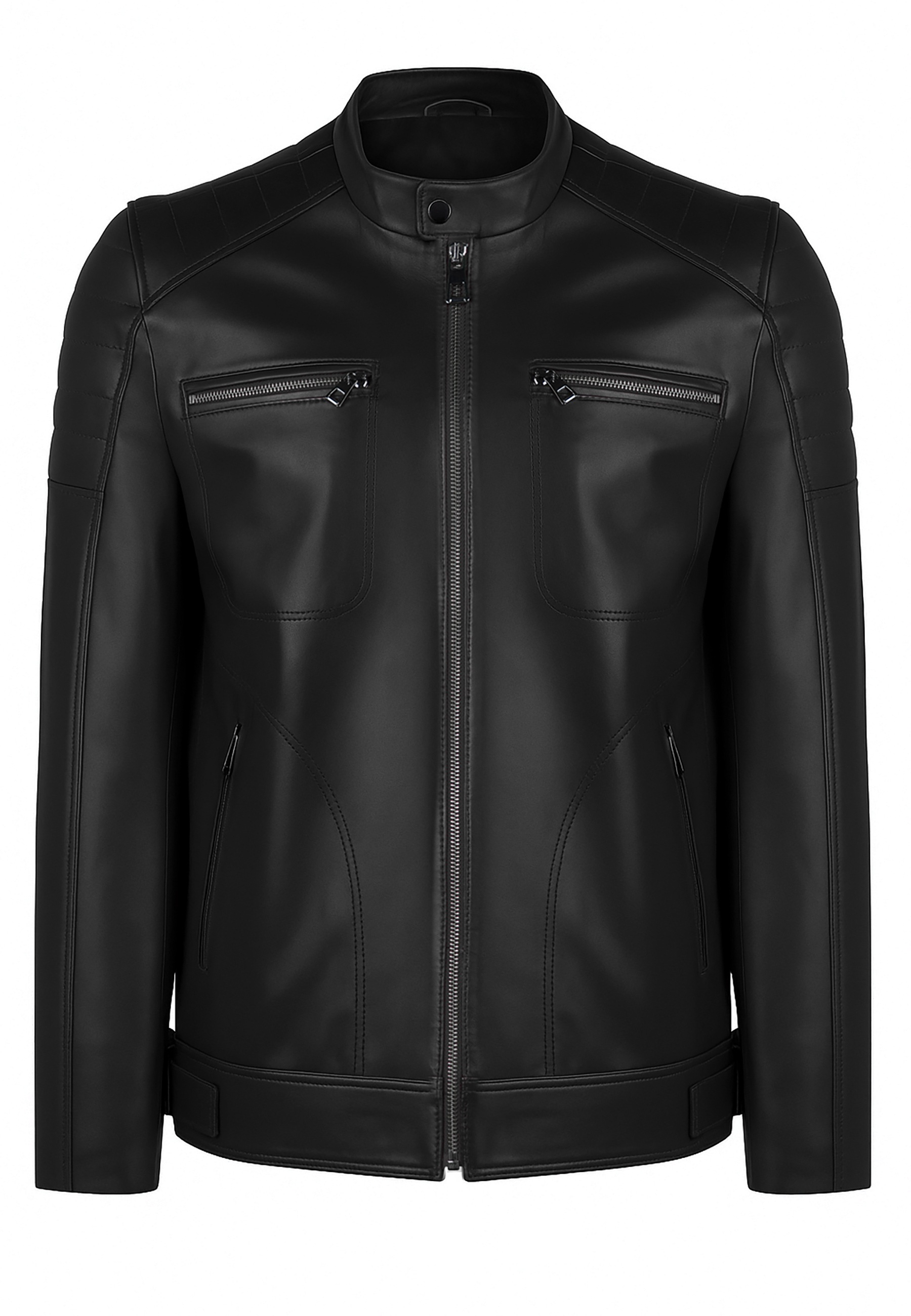 Felix Hardy Lederjacke "Lederjacke Mit Reißverschluss"